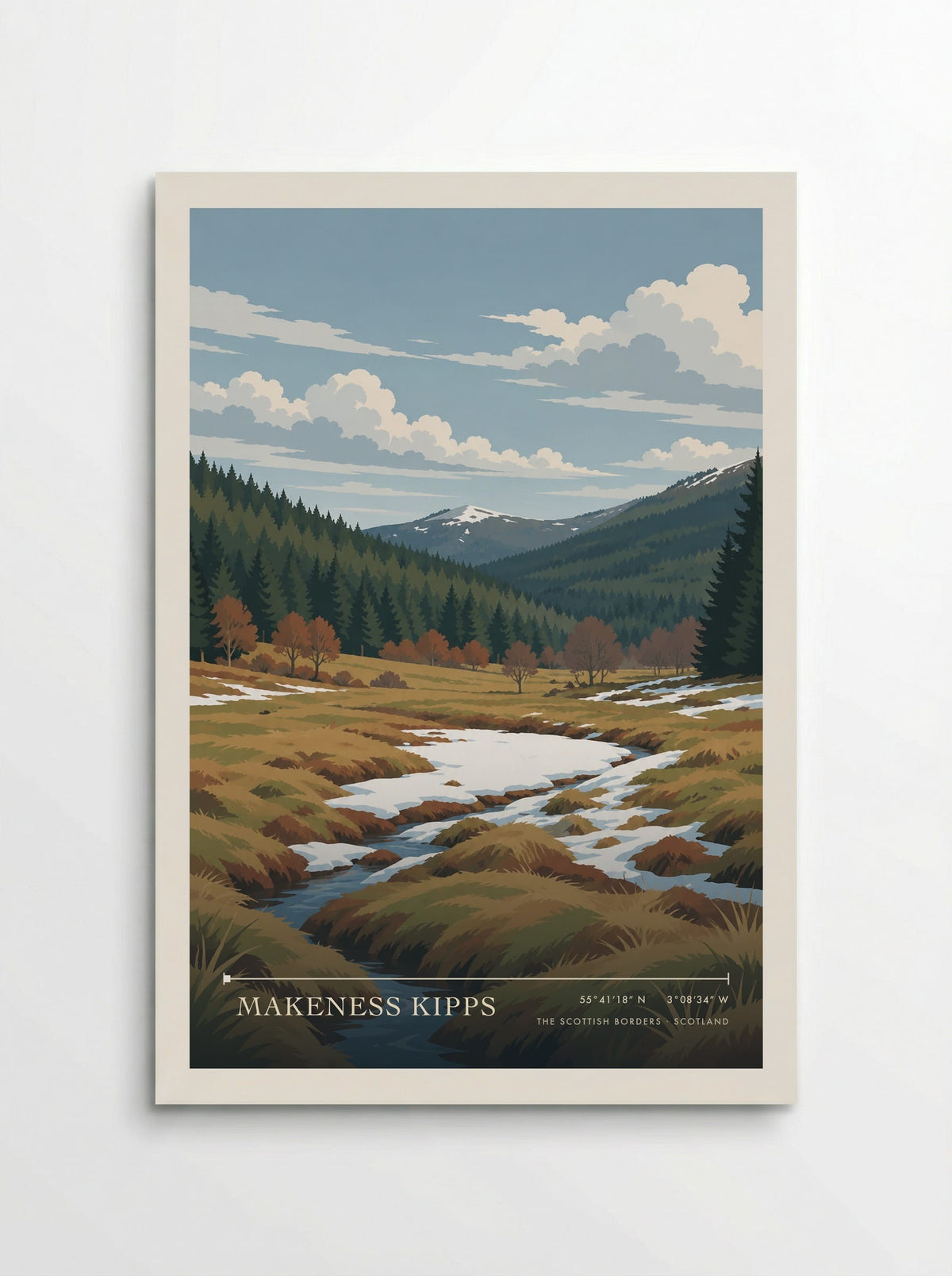 Makeness Kipps, The Scottish Borders | Travel Poster - Poster
