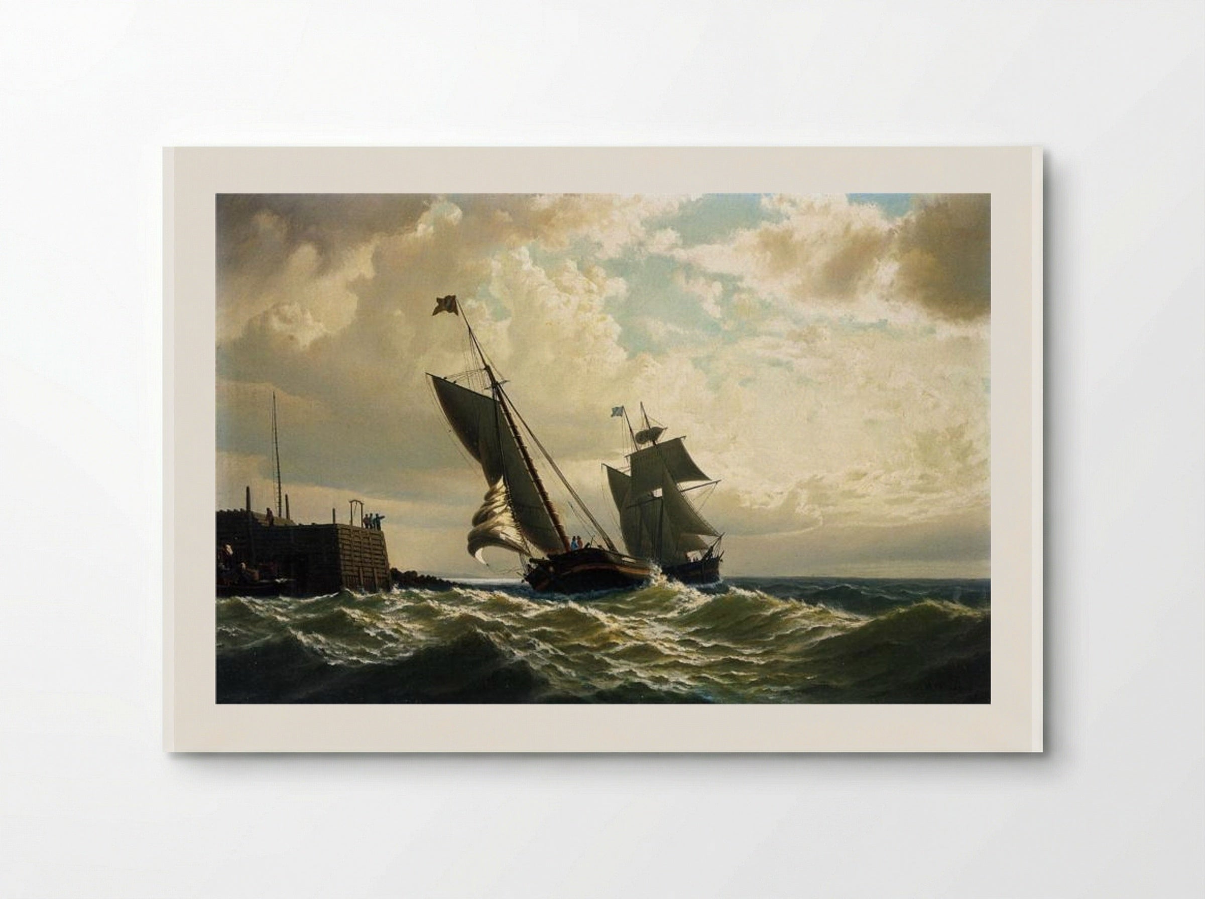 Making Harbor - William Bradford - Poster