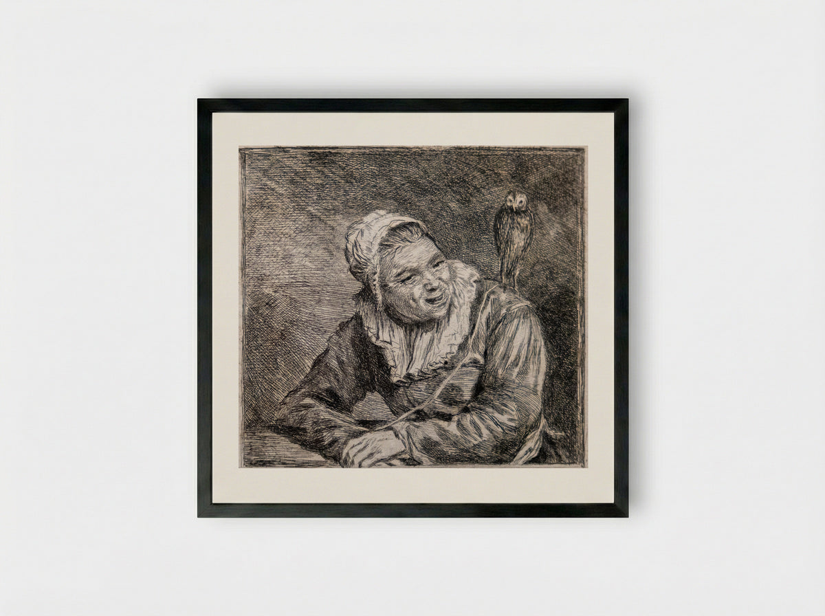 Malle Babbe - Louis Bernard Coclers - Framed Print Black