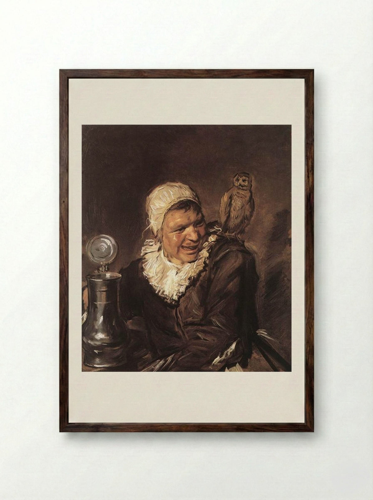 Malle Babbe - Frans Hals - Framed Print Dark Wood