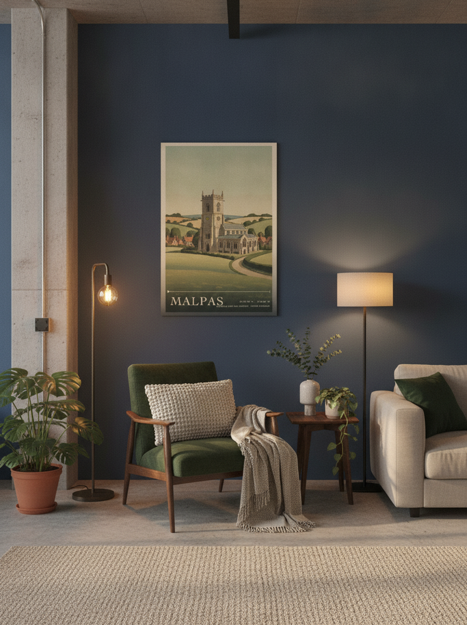 Malpas Cheshire West and Chester United Kingdom Travel Poster - Lifestyle