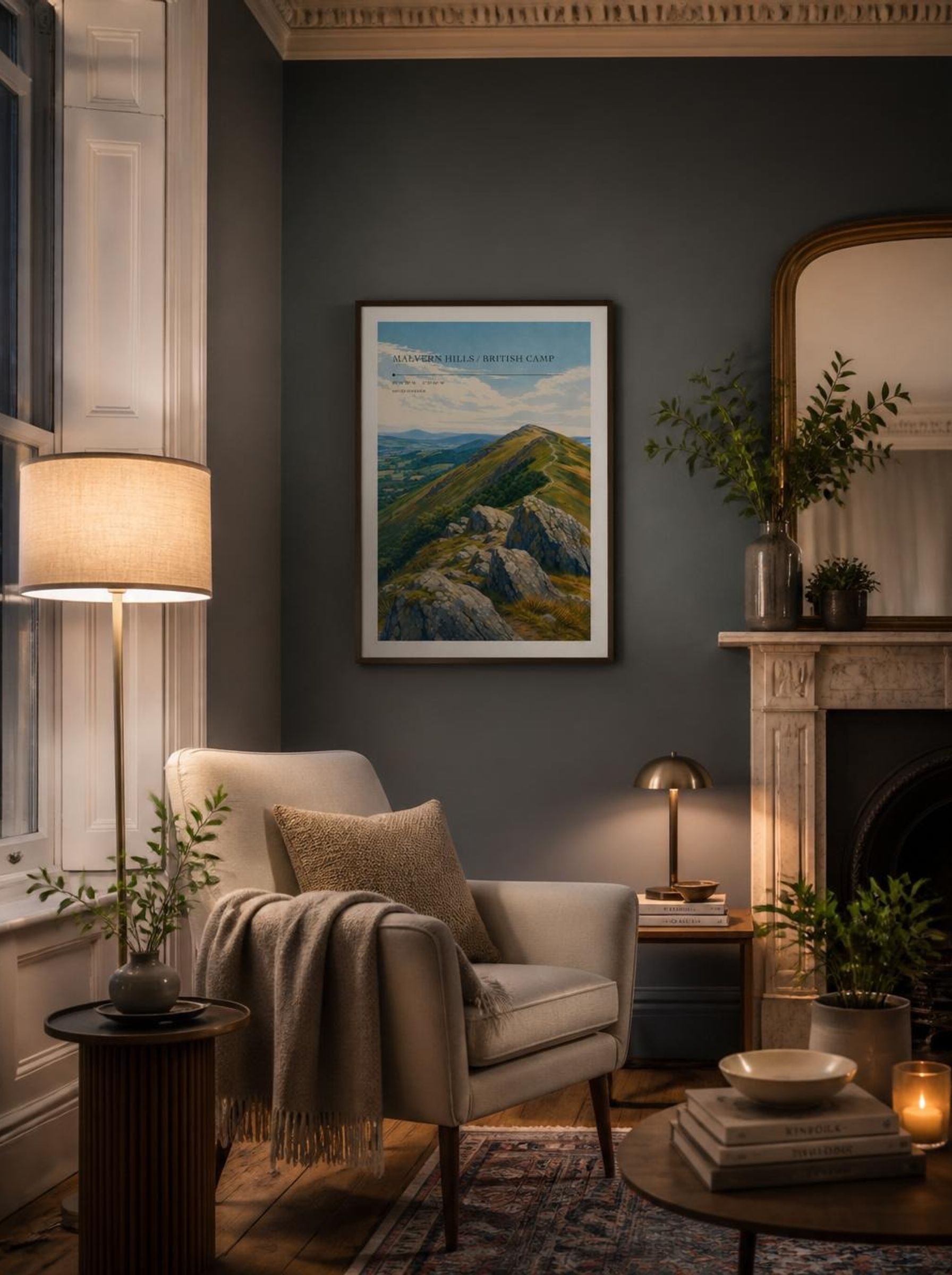 Malvern Hills / British Camp United Kingdom Travel Poster - Lifestyle