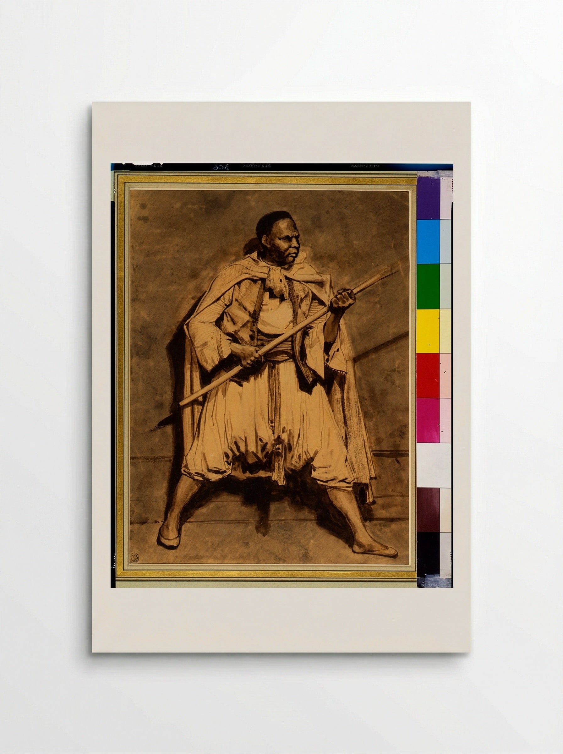 Mameluke Soldier Holding a Lance - Théodore Géricault - Poster