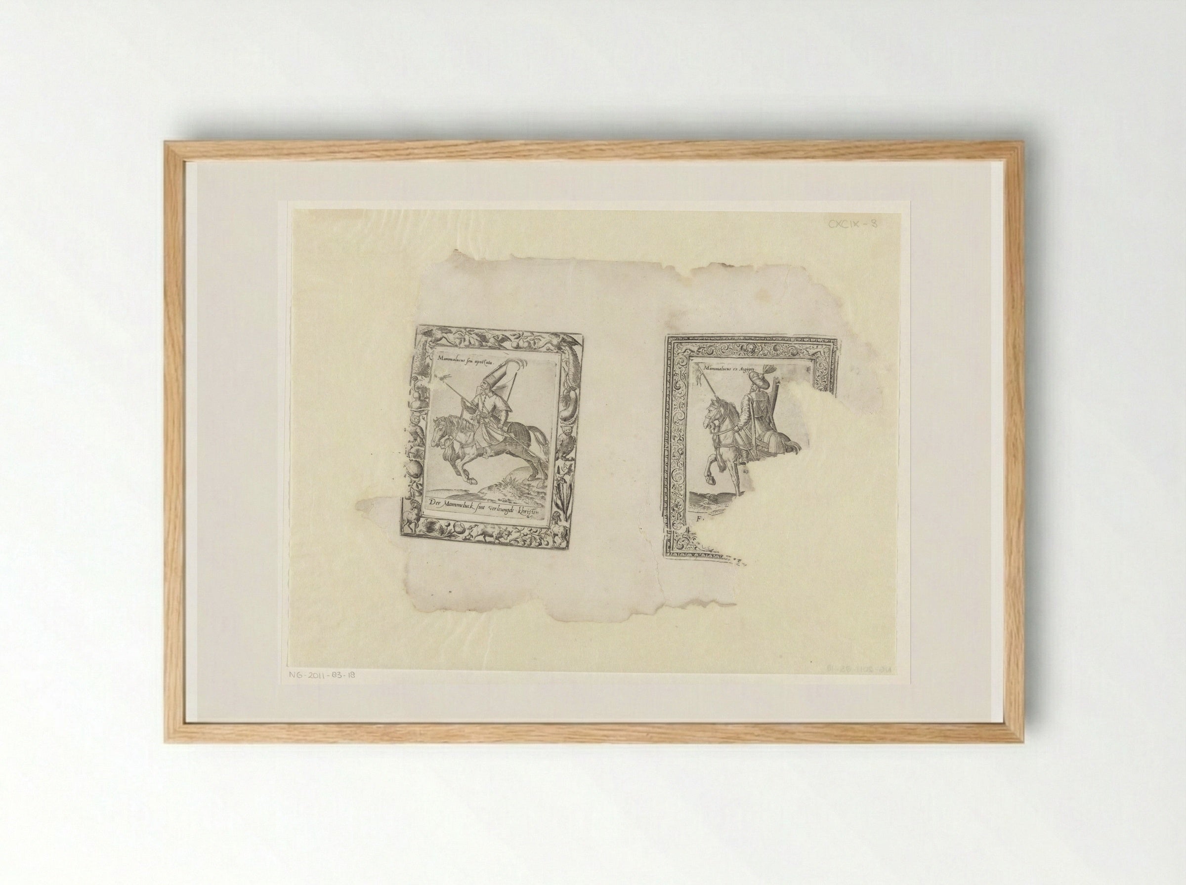 Mammeluk - Abraham de Bruyn - Framed Print Wood