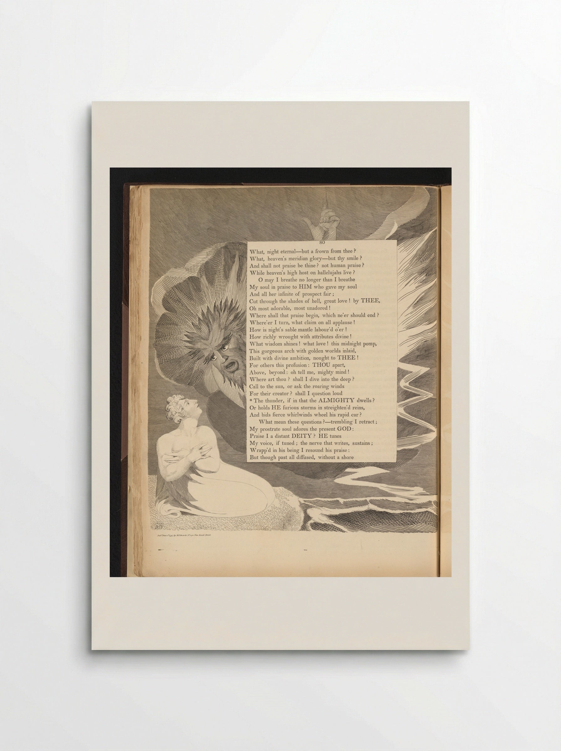Man Addressed by a Figure from Heaven - William Blake - Poster