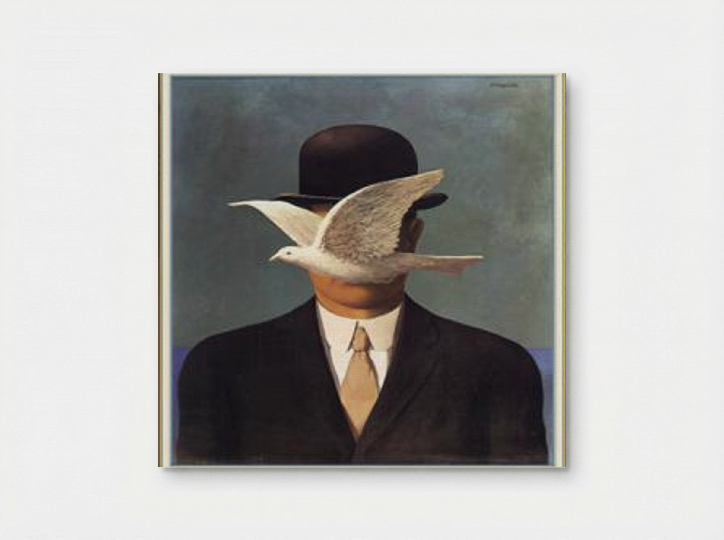 Man in a Bowler Hat - René Magritte - Poster