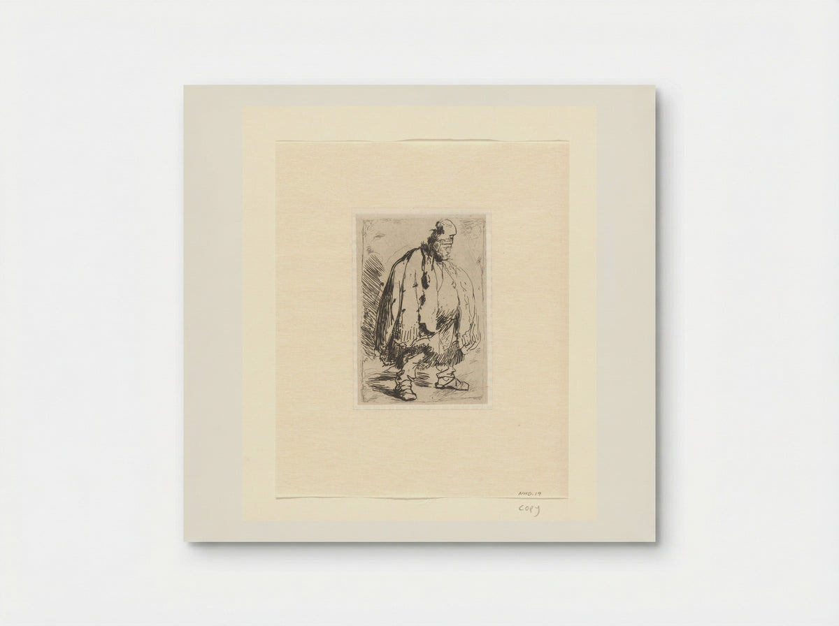 Man in a Large Cloak - Léopold Flameng - Poster