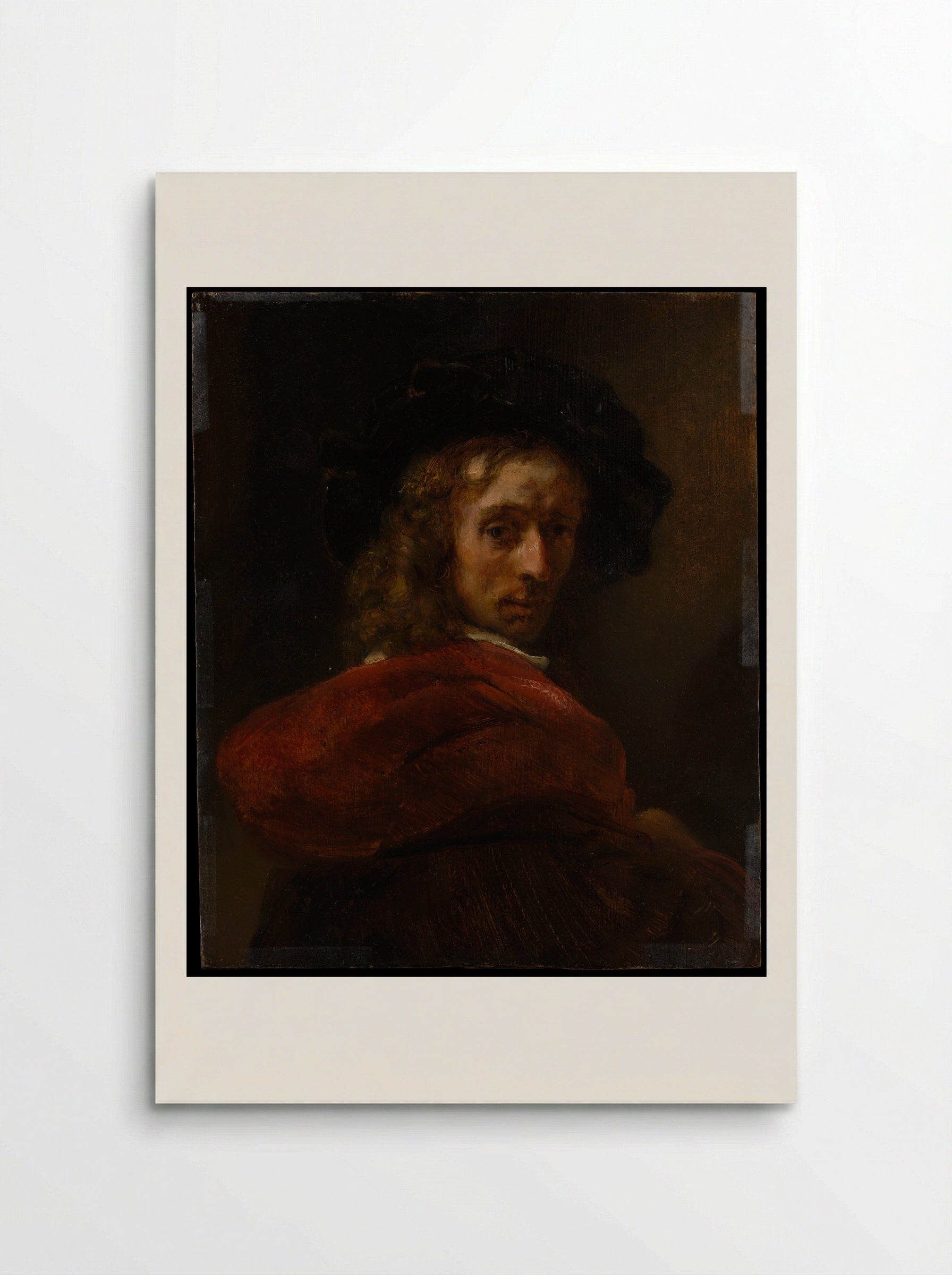 Man in a Red Cloak - Rembrandt van Rijn - Poster