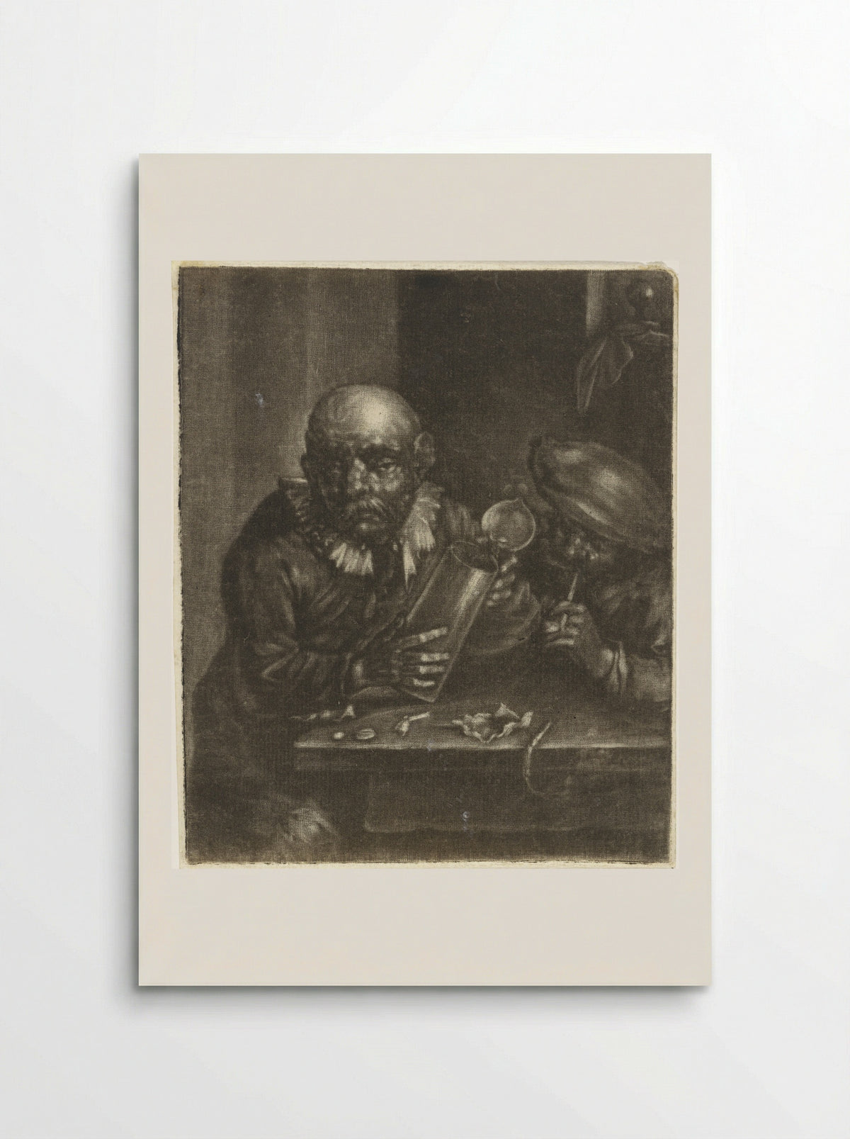 Man met een bierkan en een roker - Marcellus Laroon - Poster