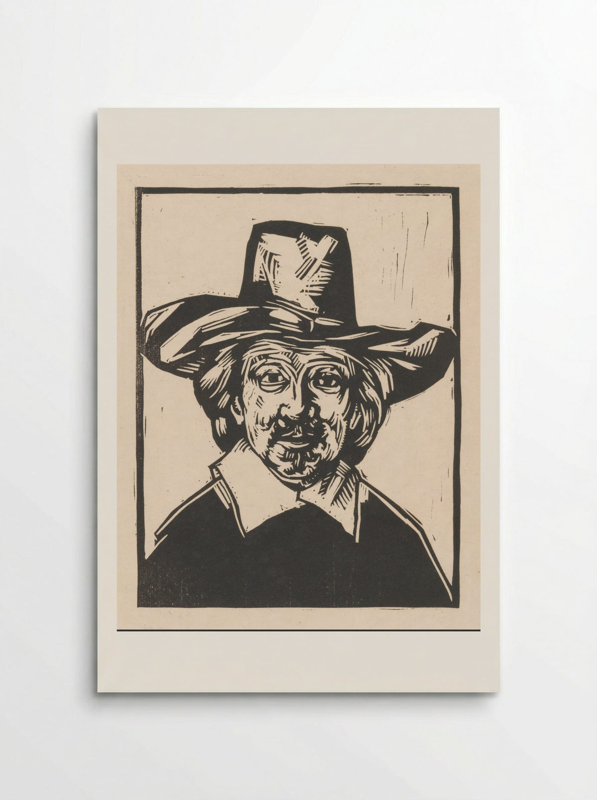 Man met hoed - Henri Jonas - Poster