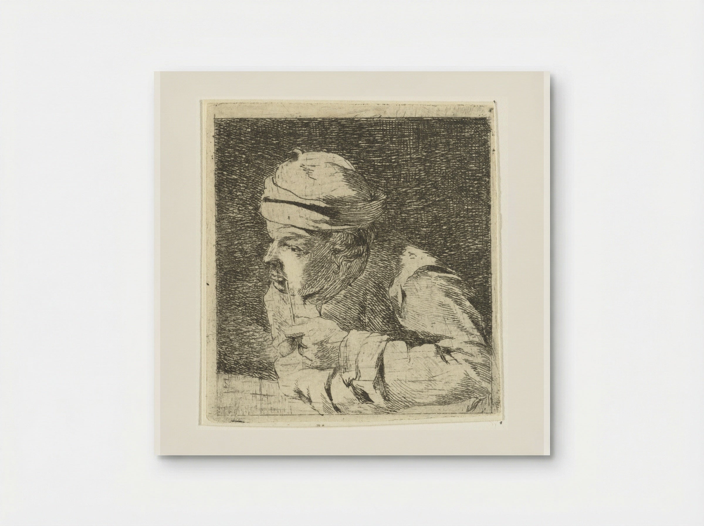 Man met pijp - Hermanus van Brussel - Poster