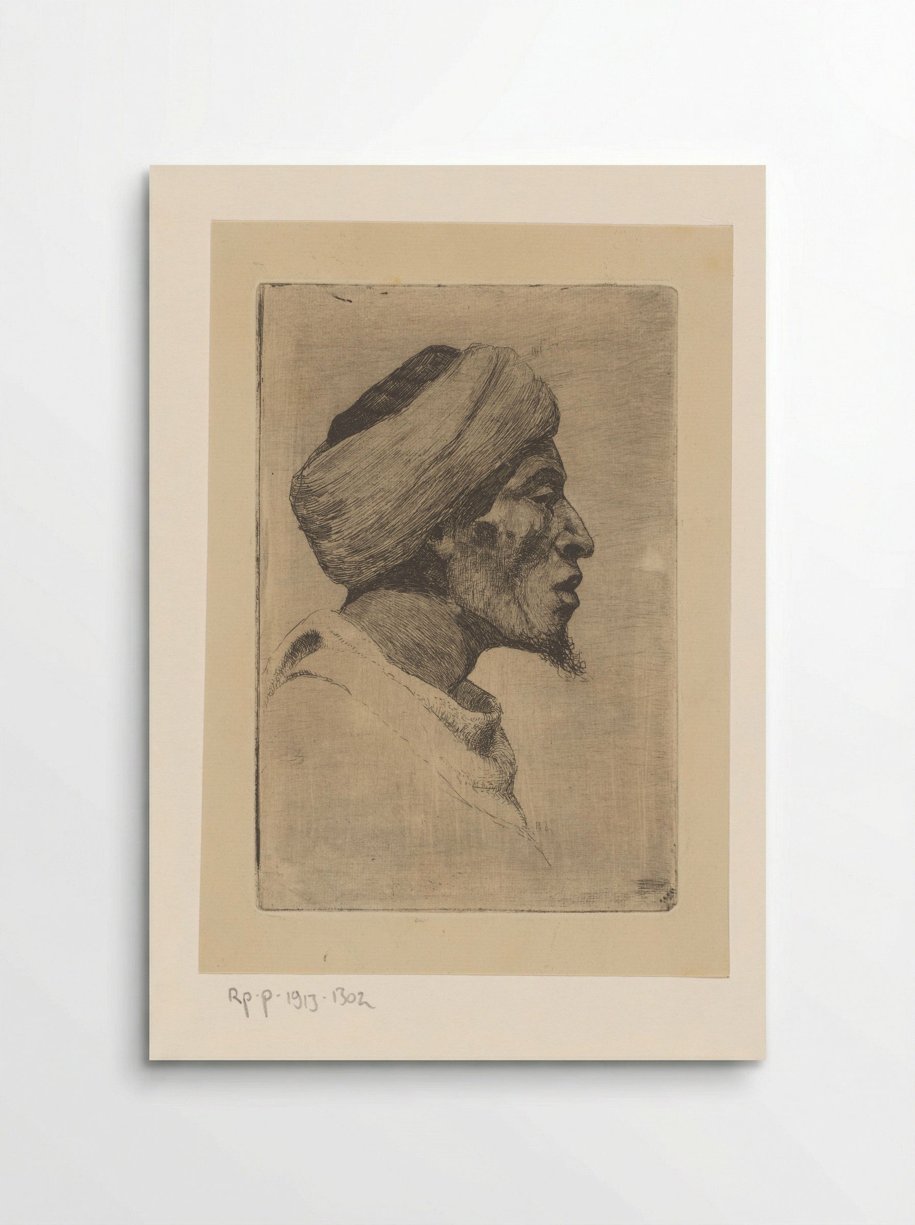 Man met tulband en baard - Philip Zilcken - Poster