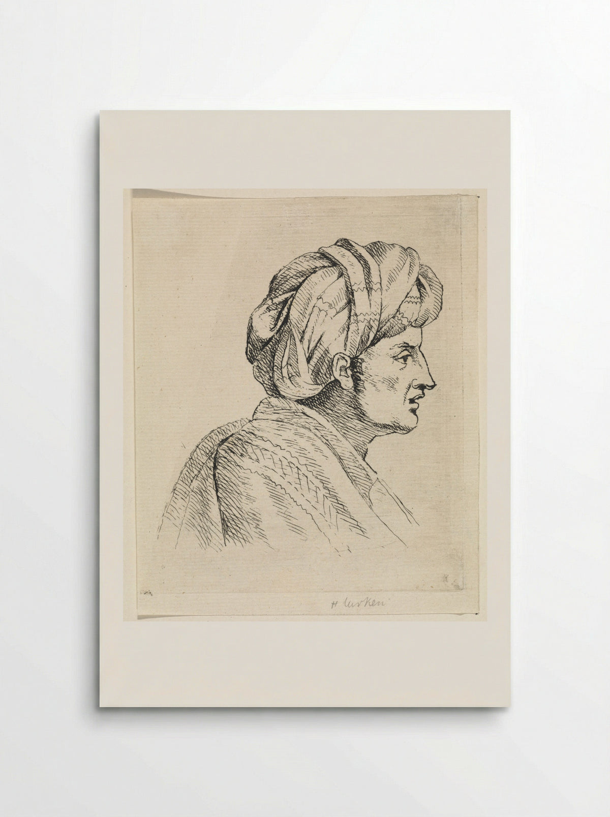 Man met tulband - Henricus Turken - Poster