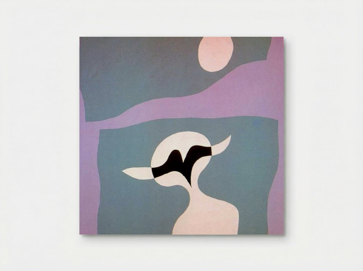 Man, mustache, navel - Jean Arp - Poster