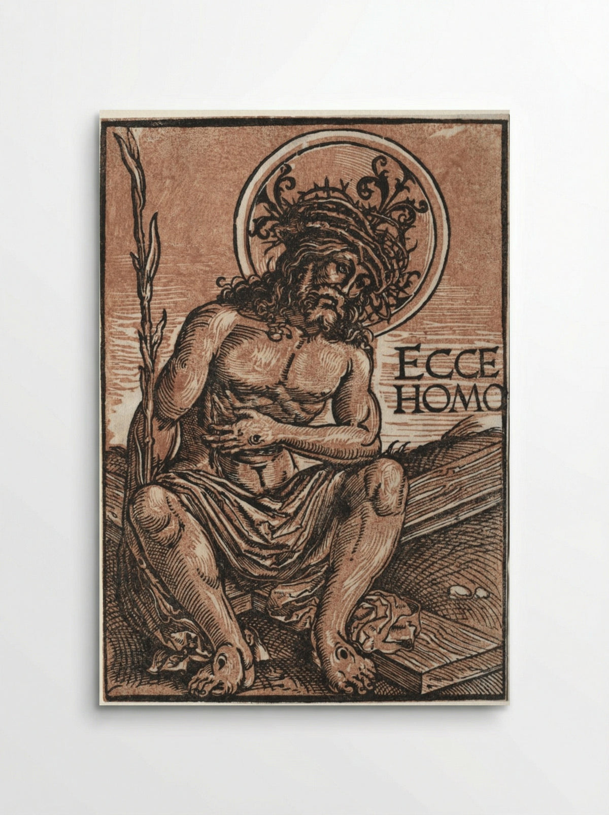 Man of Sorrows Seated on the Cross - Hans Weiditz - Poster