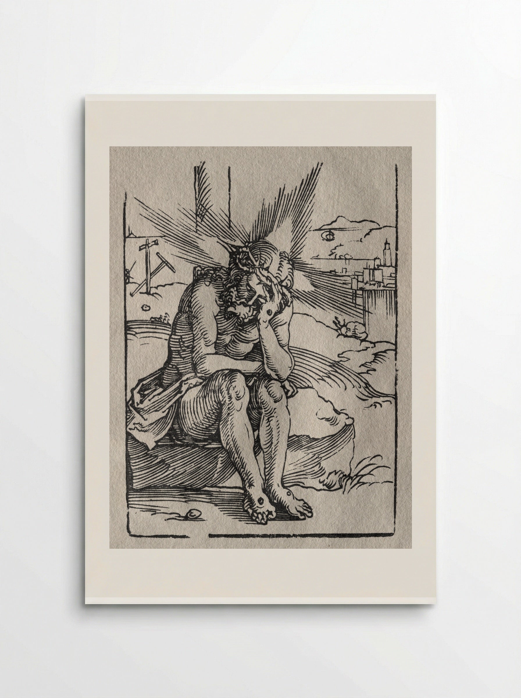 Man of Sorrows - Sebald Beham - Poster