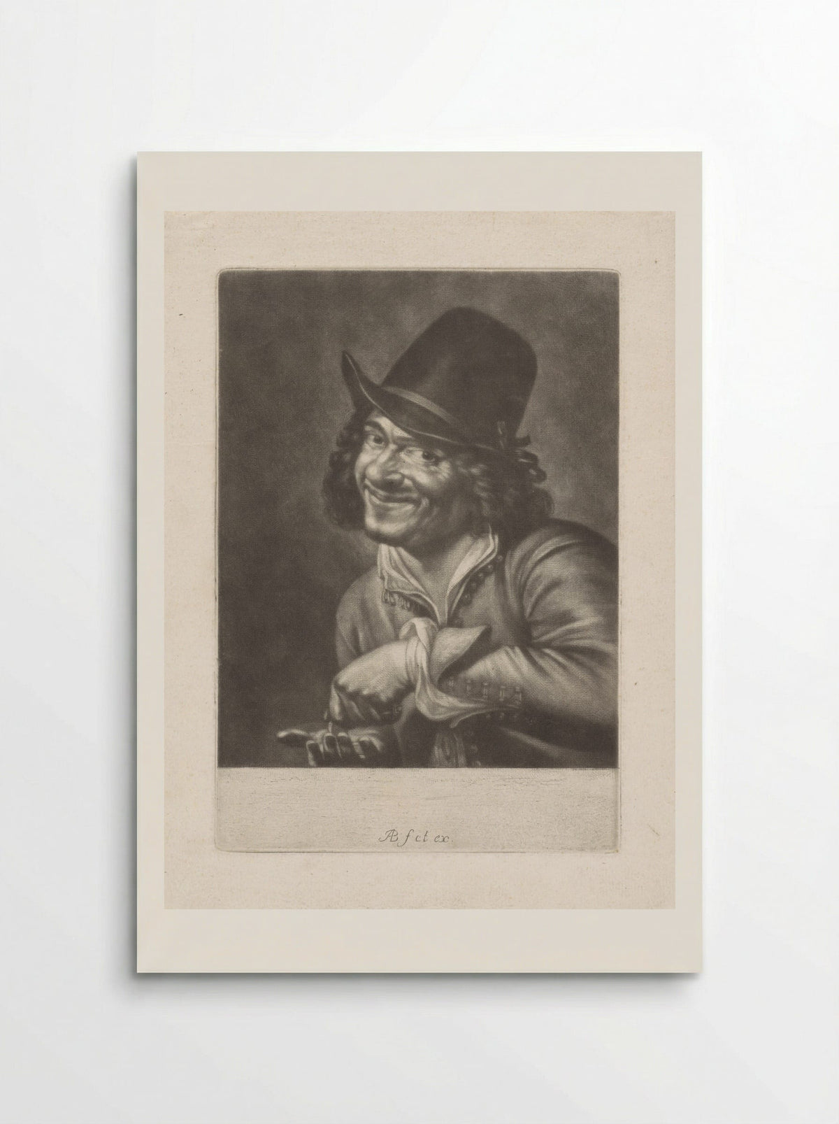 Man telt munten (het Gehoor) - Abraham Bloteling - Poster