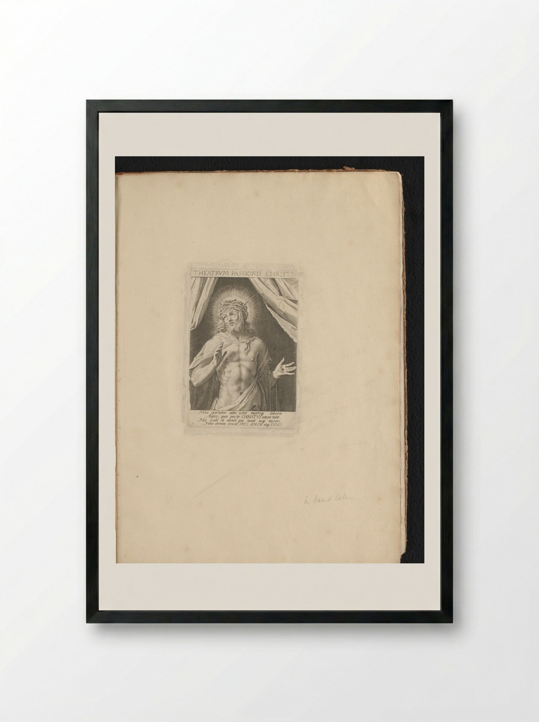 Man van Smarten - Aegidius Sadeler II - Framed Print Black