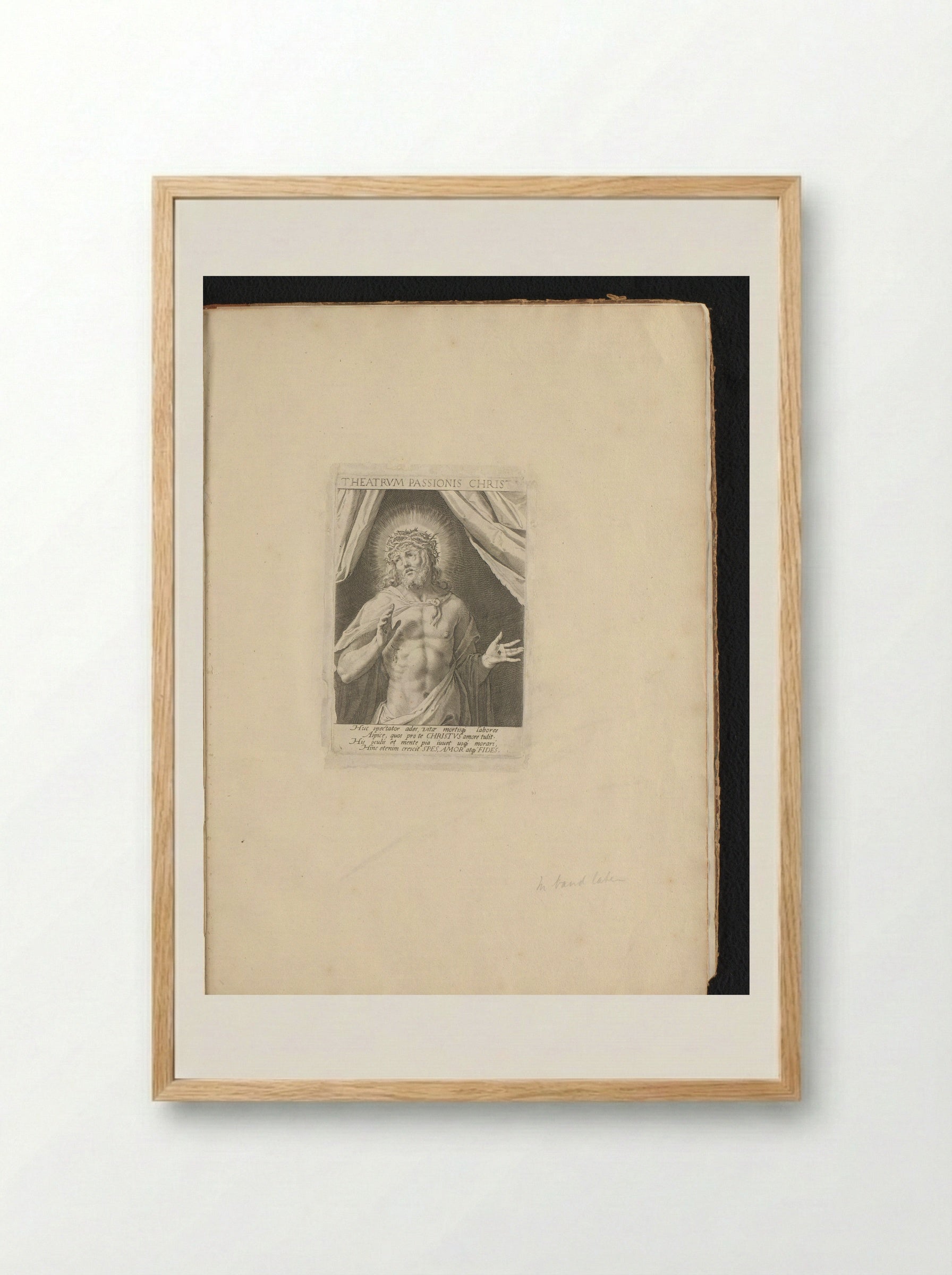Man van Smarten - Aegidius Sadeler II - Framed Print Wood