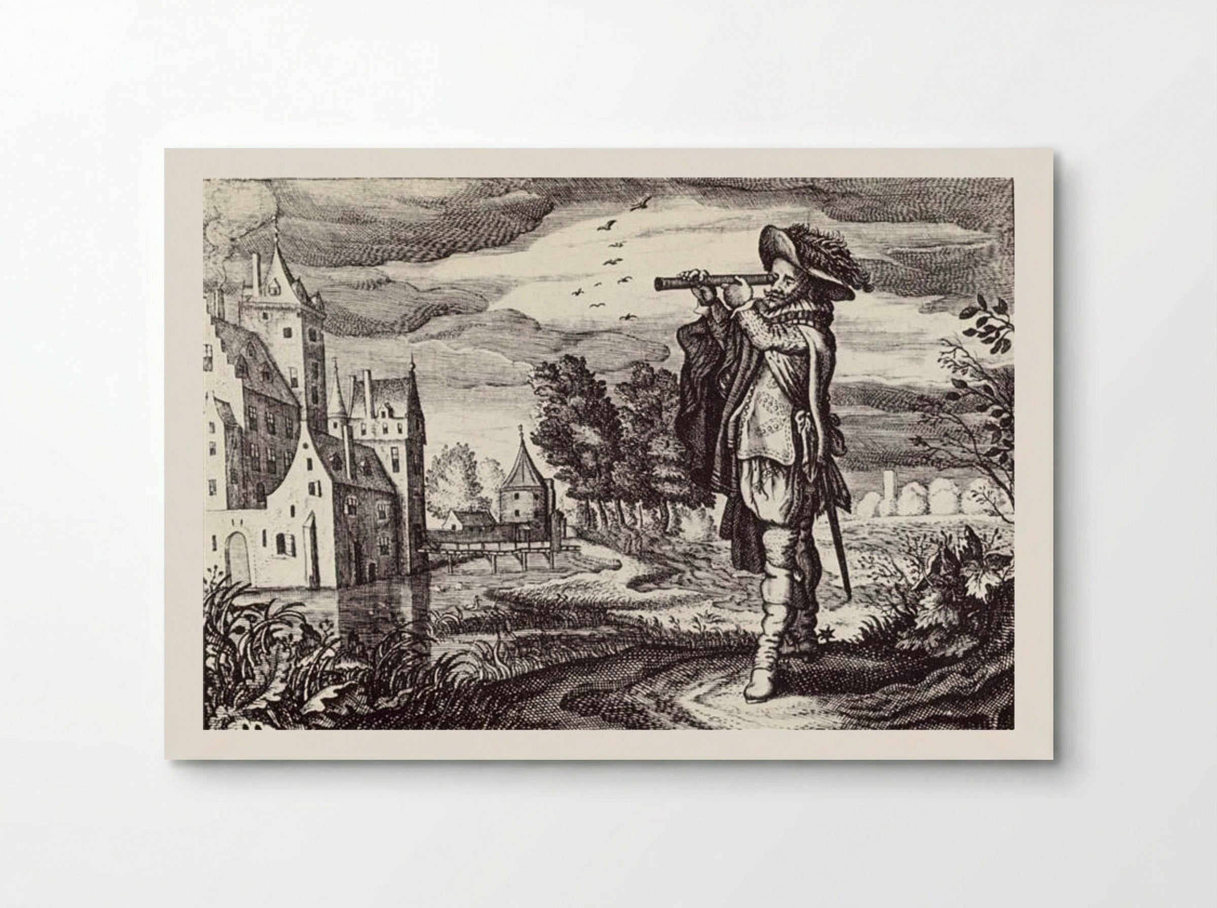Man with Telescope - Adriaen van de Venne - Poster