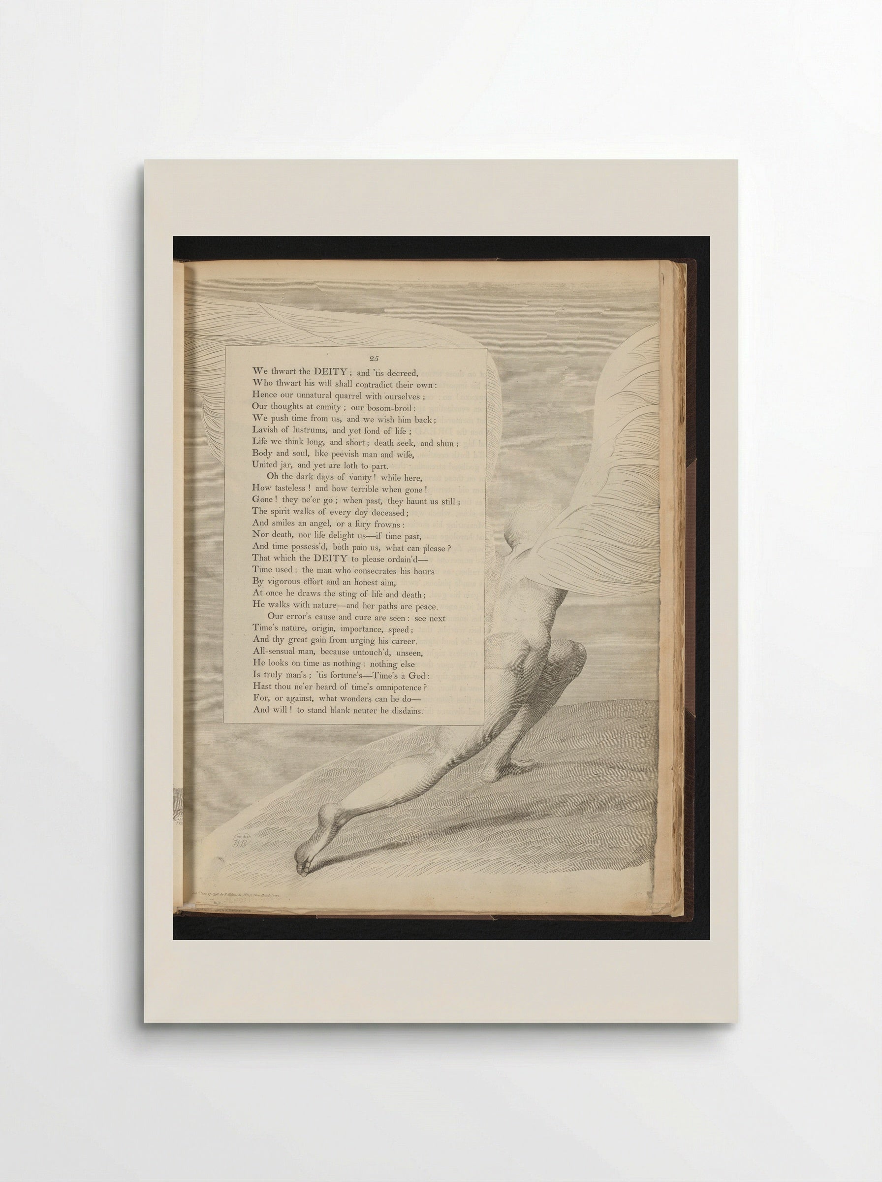 Man with Wings - William Blake - Poster