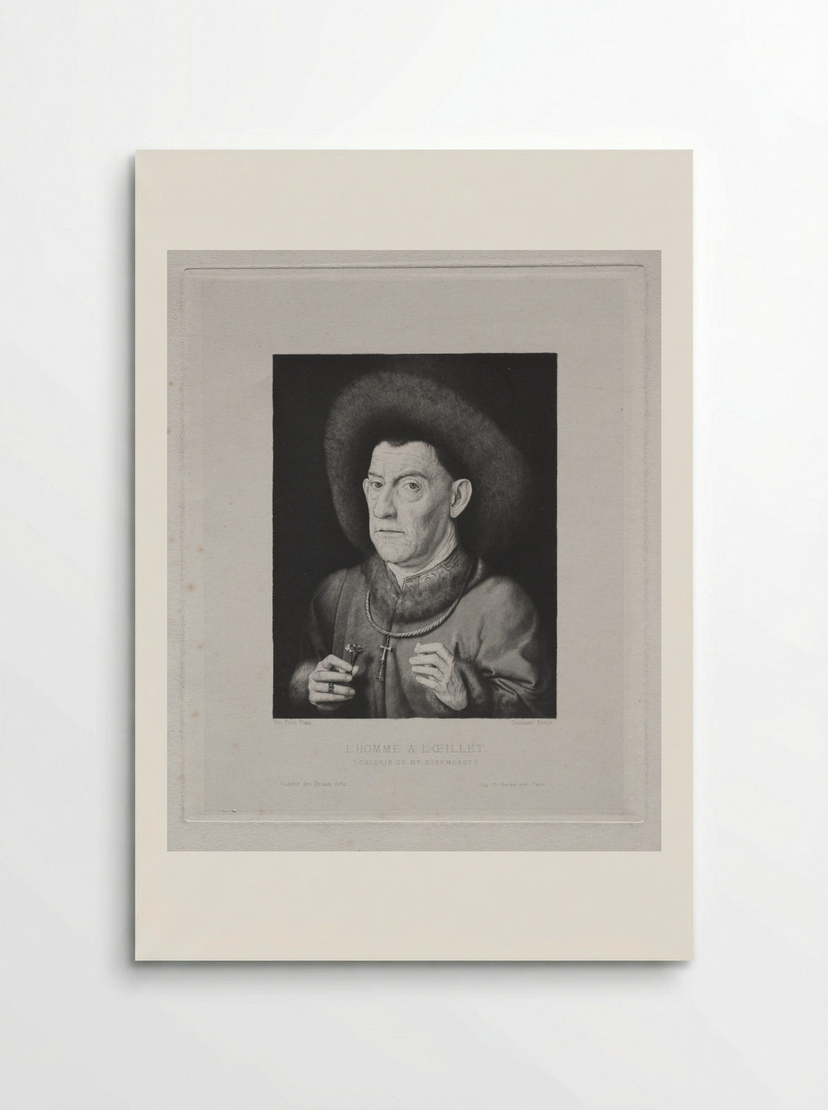 Man with a Pink - Claude-Ferdinand Gaillard - Poster