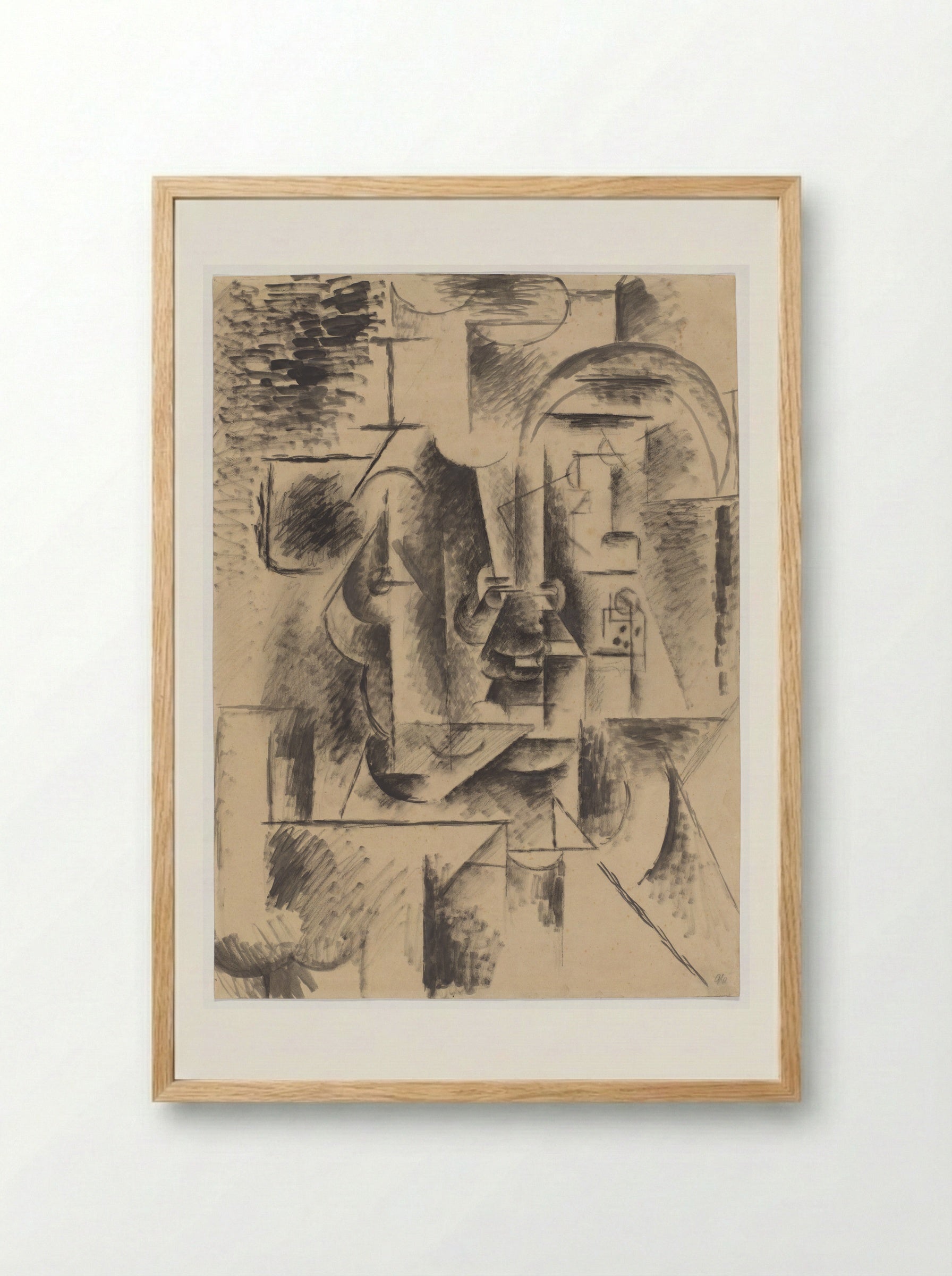Man with a Pipe - Pablo Picasso - Framed Print Wood