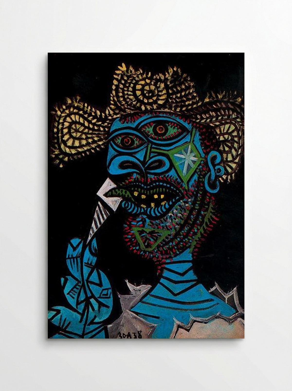 Man with a Straw Hat and an Ice-Cream - Pablo Picasso - Poster