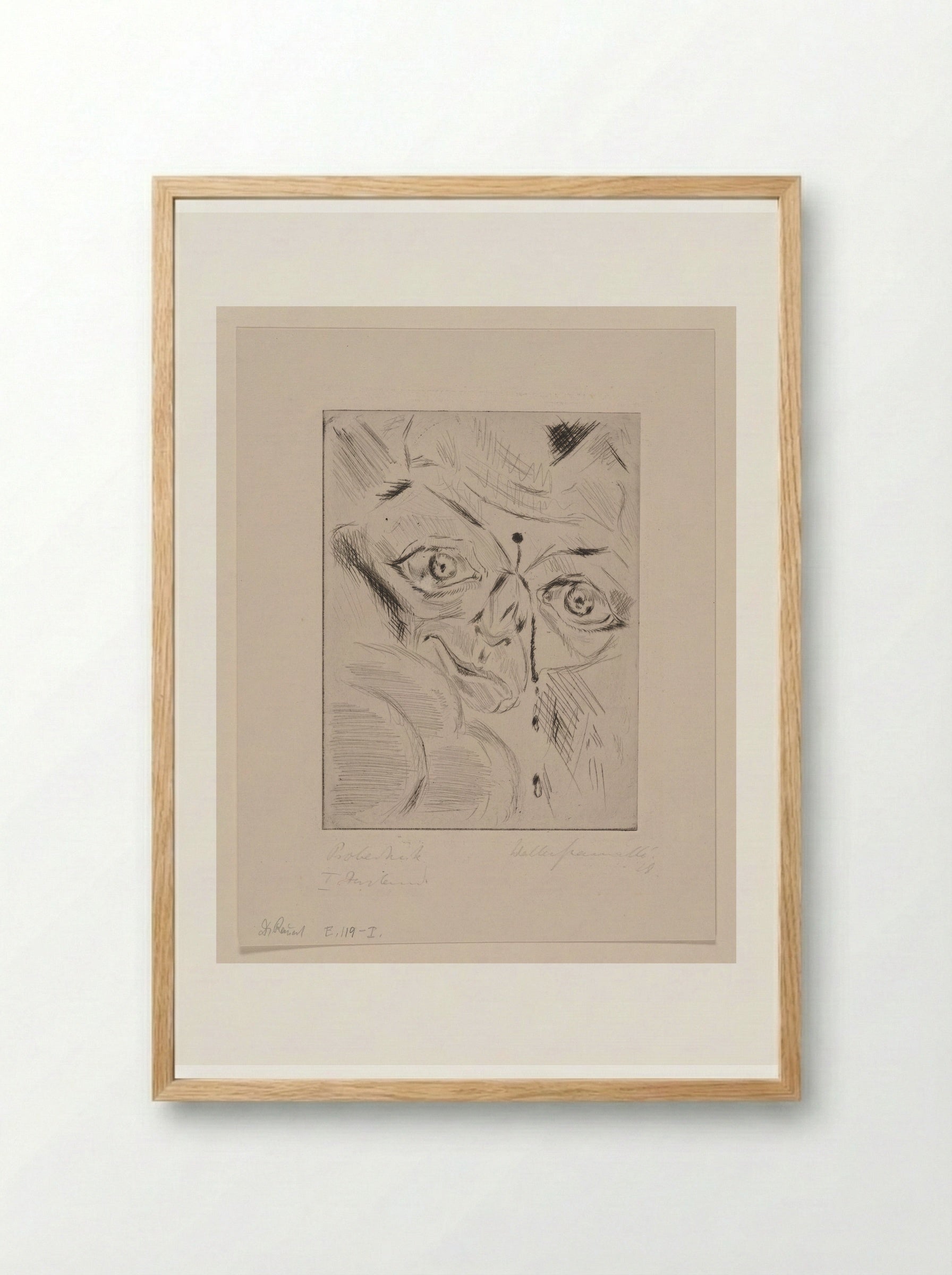 Manfred Georg: The Rebel - Walter Gramatté - Framed Print Wood