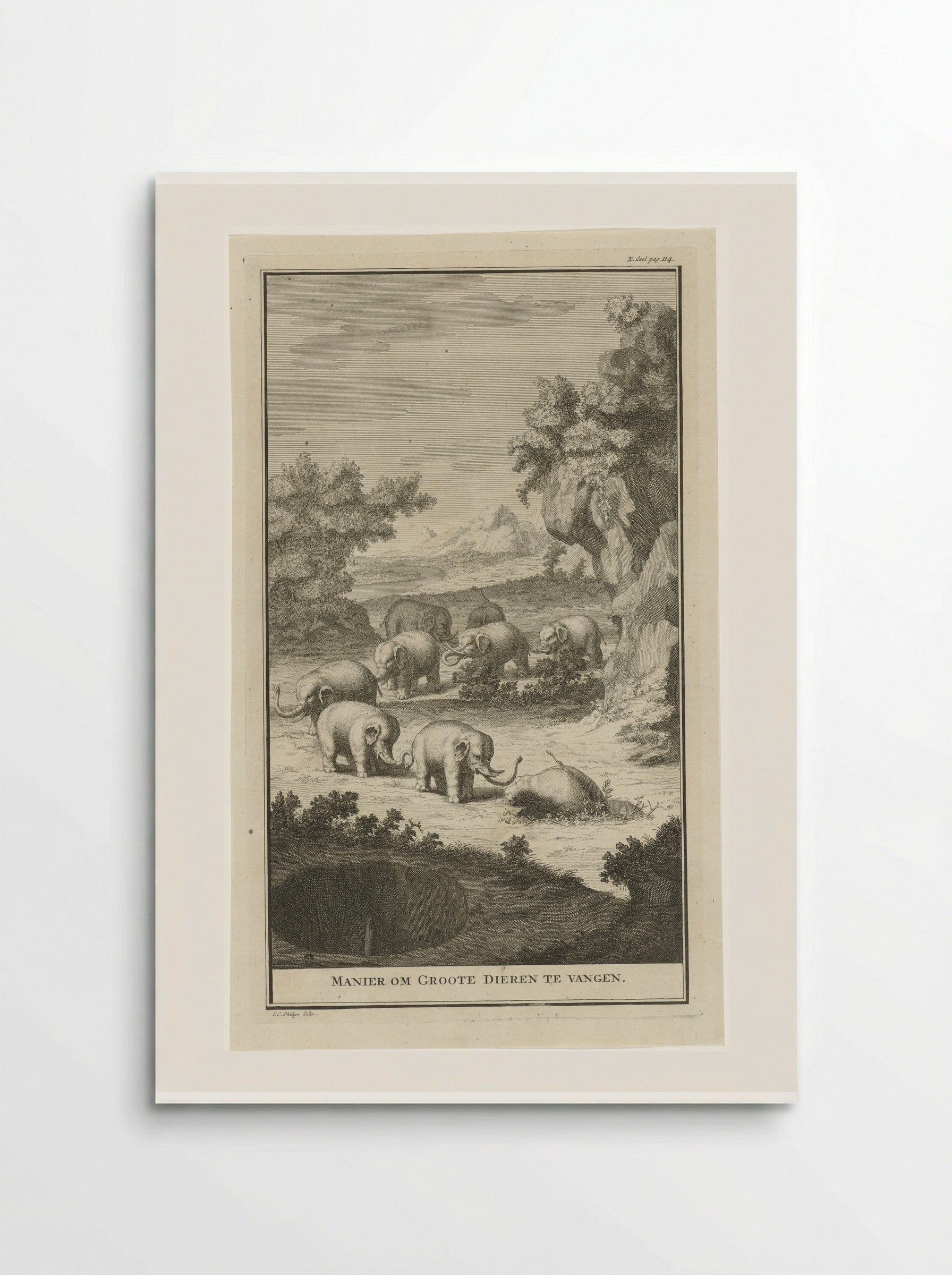 Manier om Groote Dieren te Vangen - Jan Caspar Philips - Poster