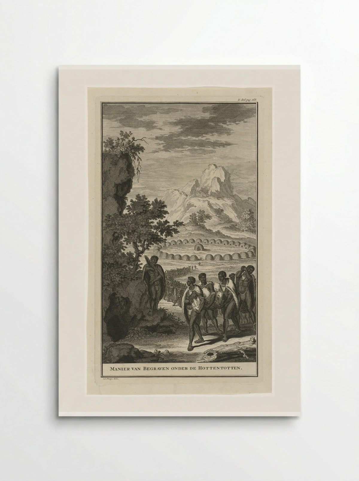 Manier van Begraven onder de Hottentotten - Jan Caspar Philips - Poster