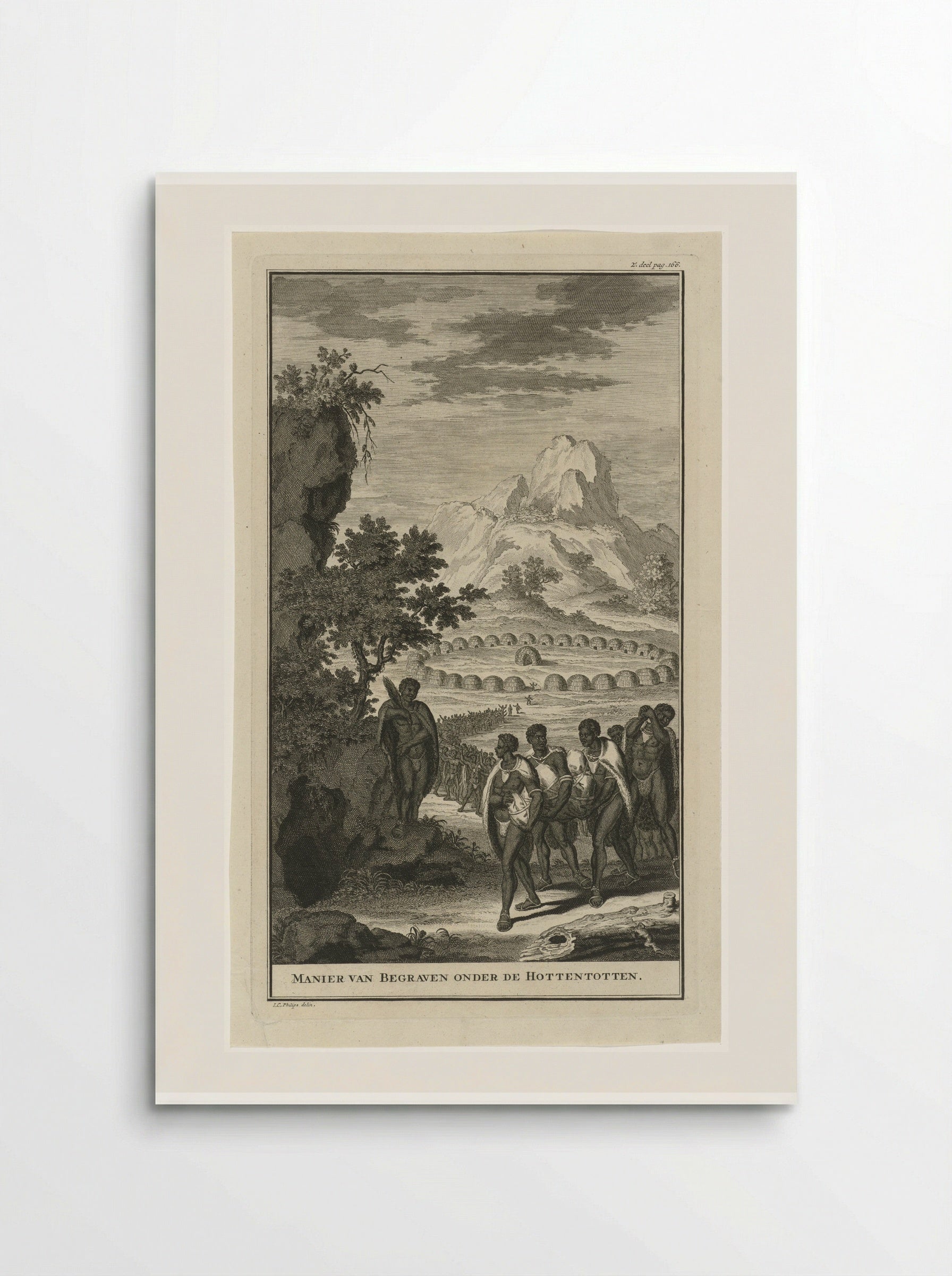 Manier van Begraven onder de Hottentotten - Jan Caspar Philips - Poster