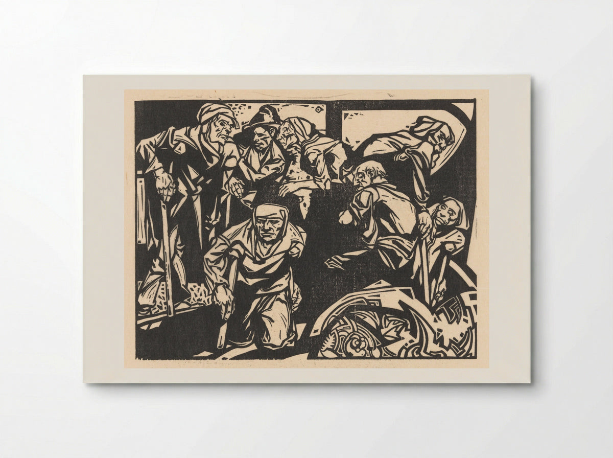 Mannen met krukken (Men with Crutches) - Johannes Josephus Aarts - Poster