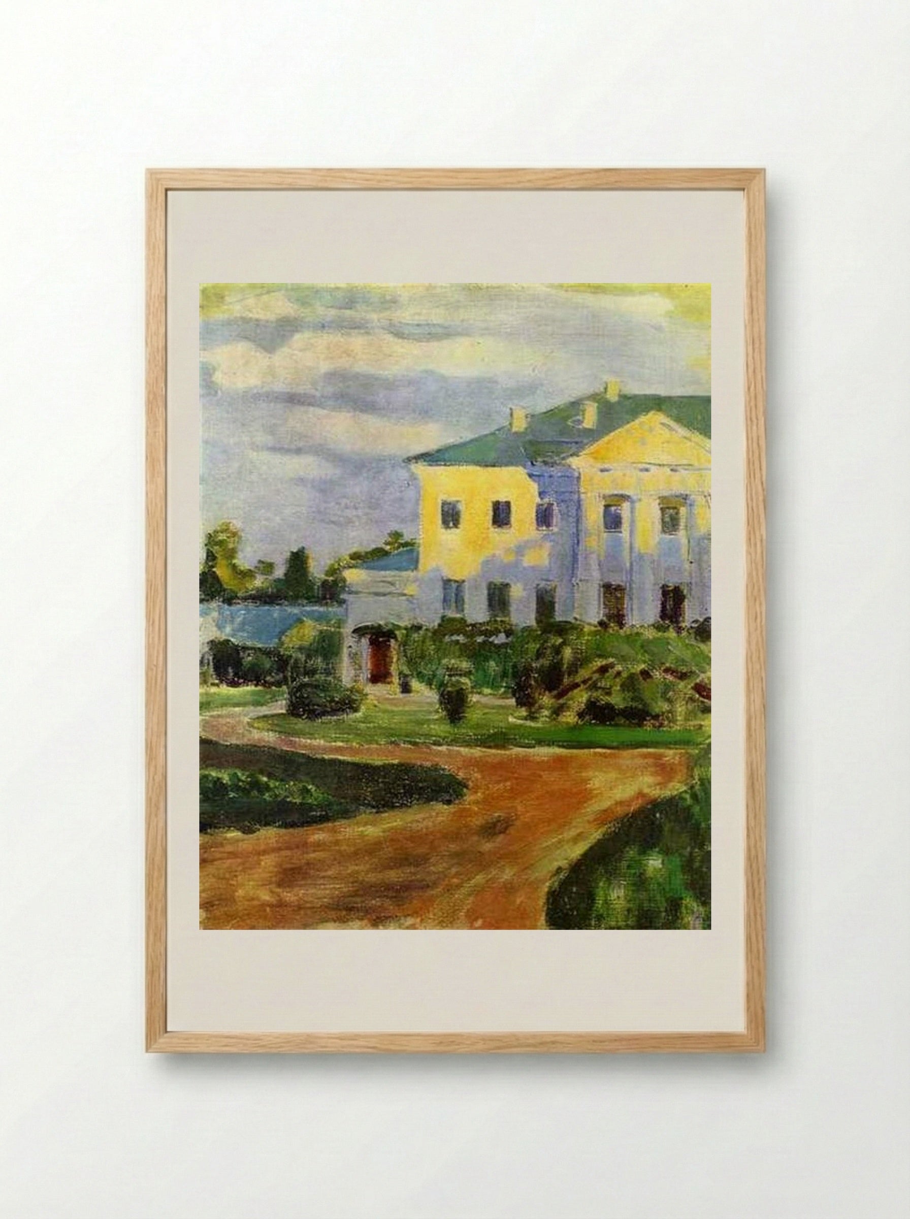 Manor House at Zubrilovka - Victor Borisov-Musatov - Framed Print Wood