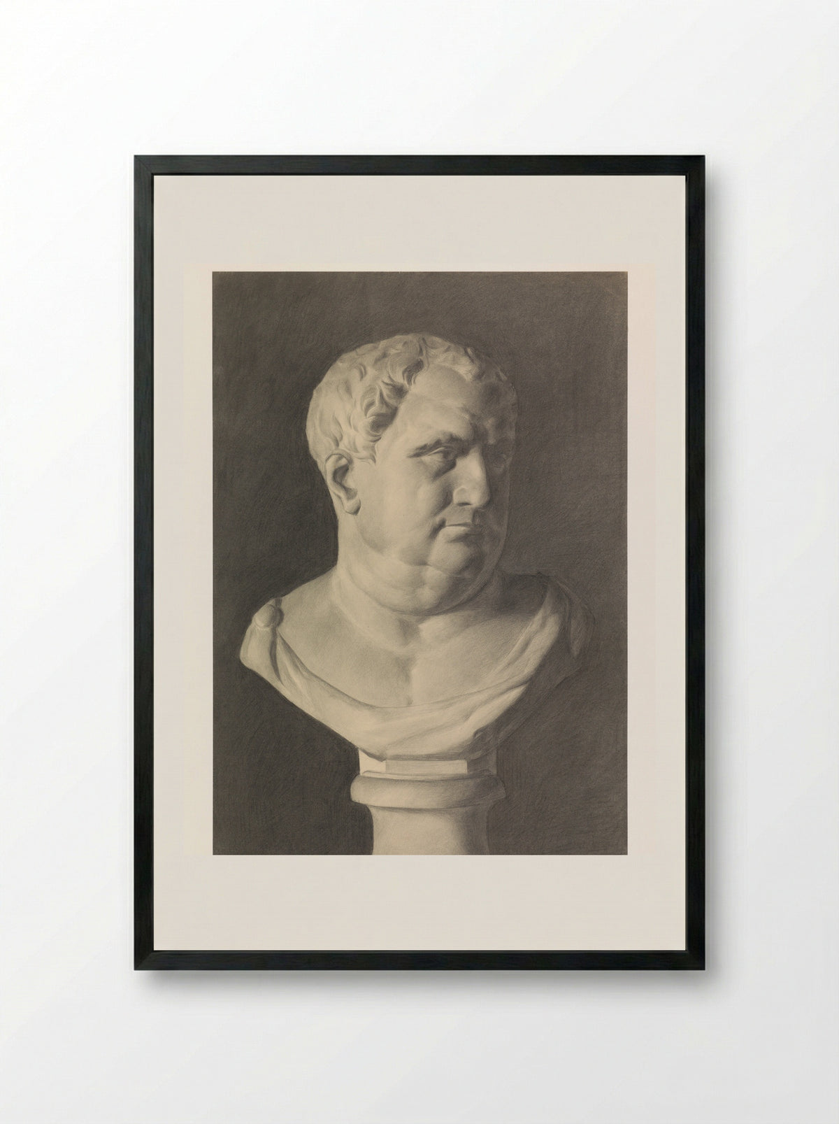 Mansbuste - Agnieta Cornelia Gijswijt - Framed Print Black
