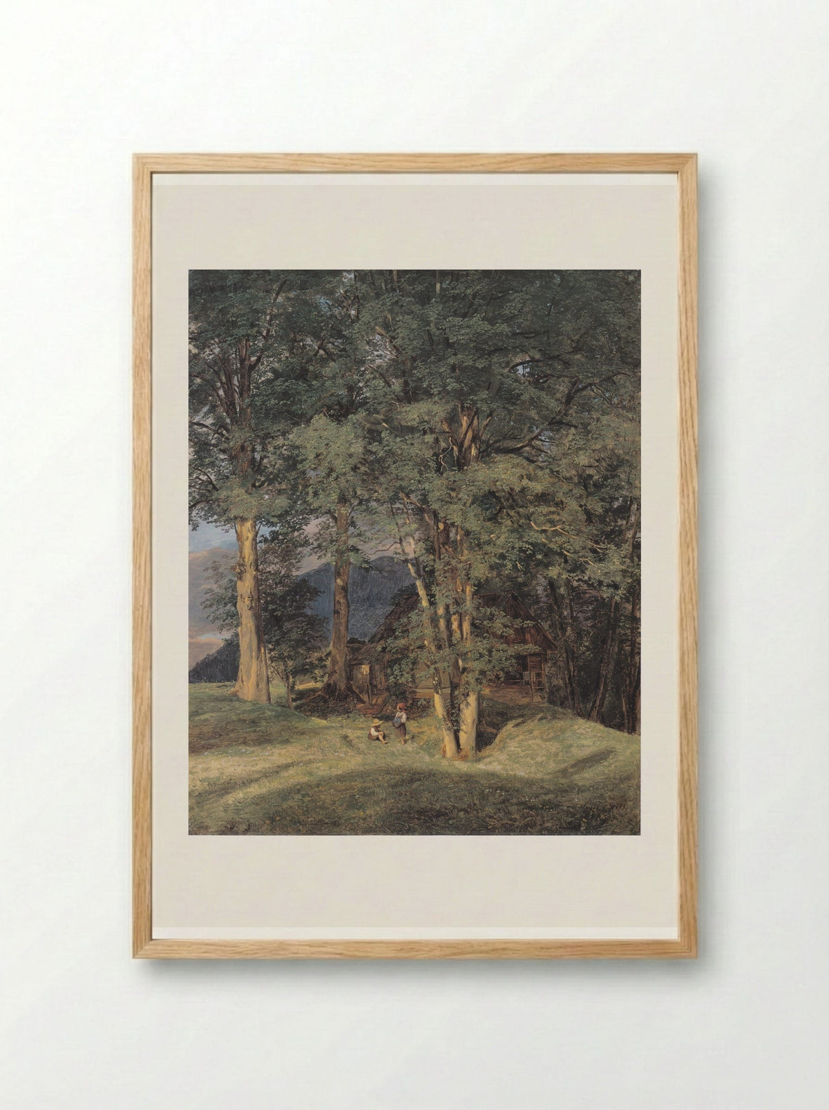 Maple trees near Ischl - Ferdinand Georg Waldmüller - Framed Print Wood