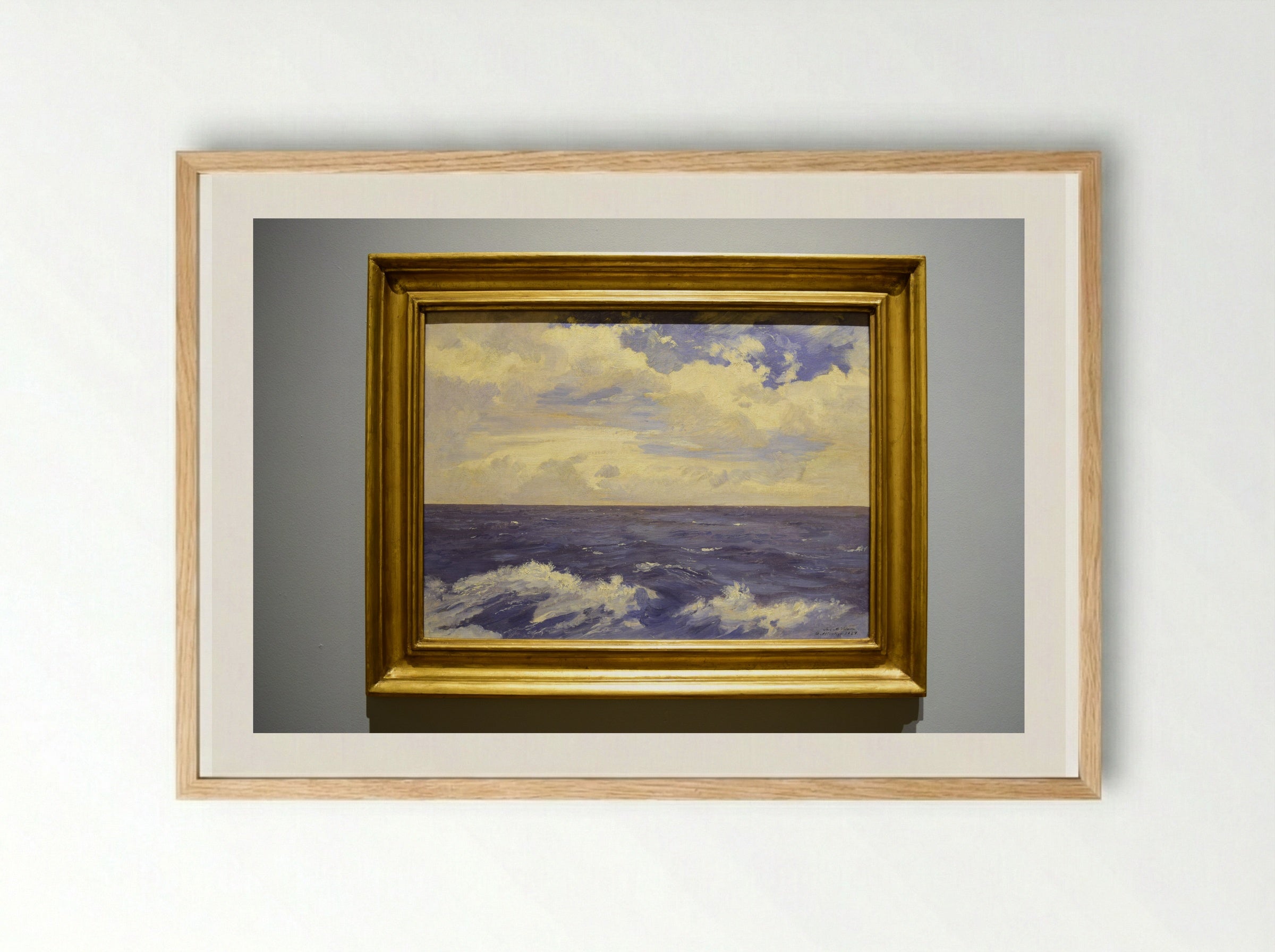 Mar Atlántico - José María Velasco - Framed Print Wood