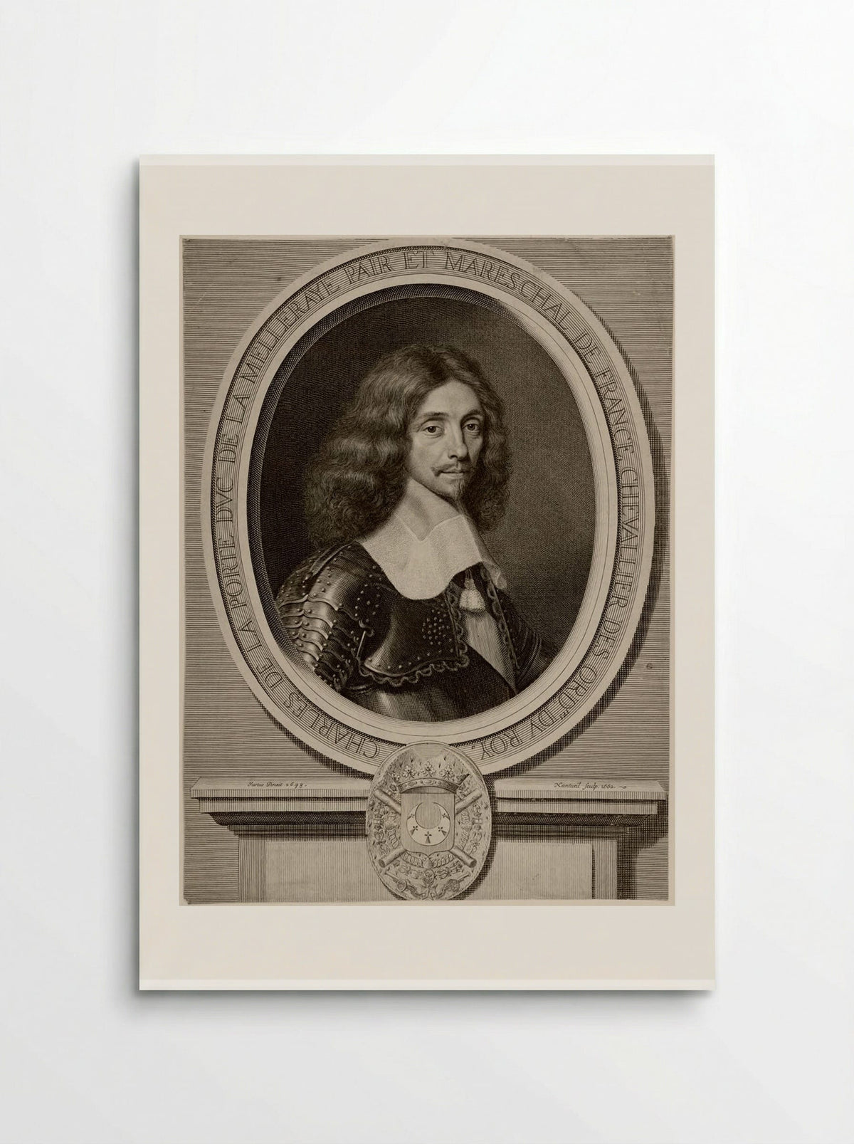 Maréchal Charles de la Porte, Duc de la Meilleraye - Robert Nanteuil - Poster