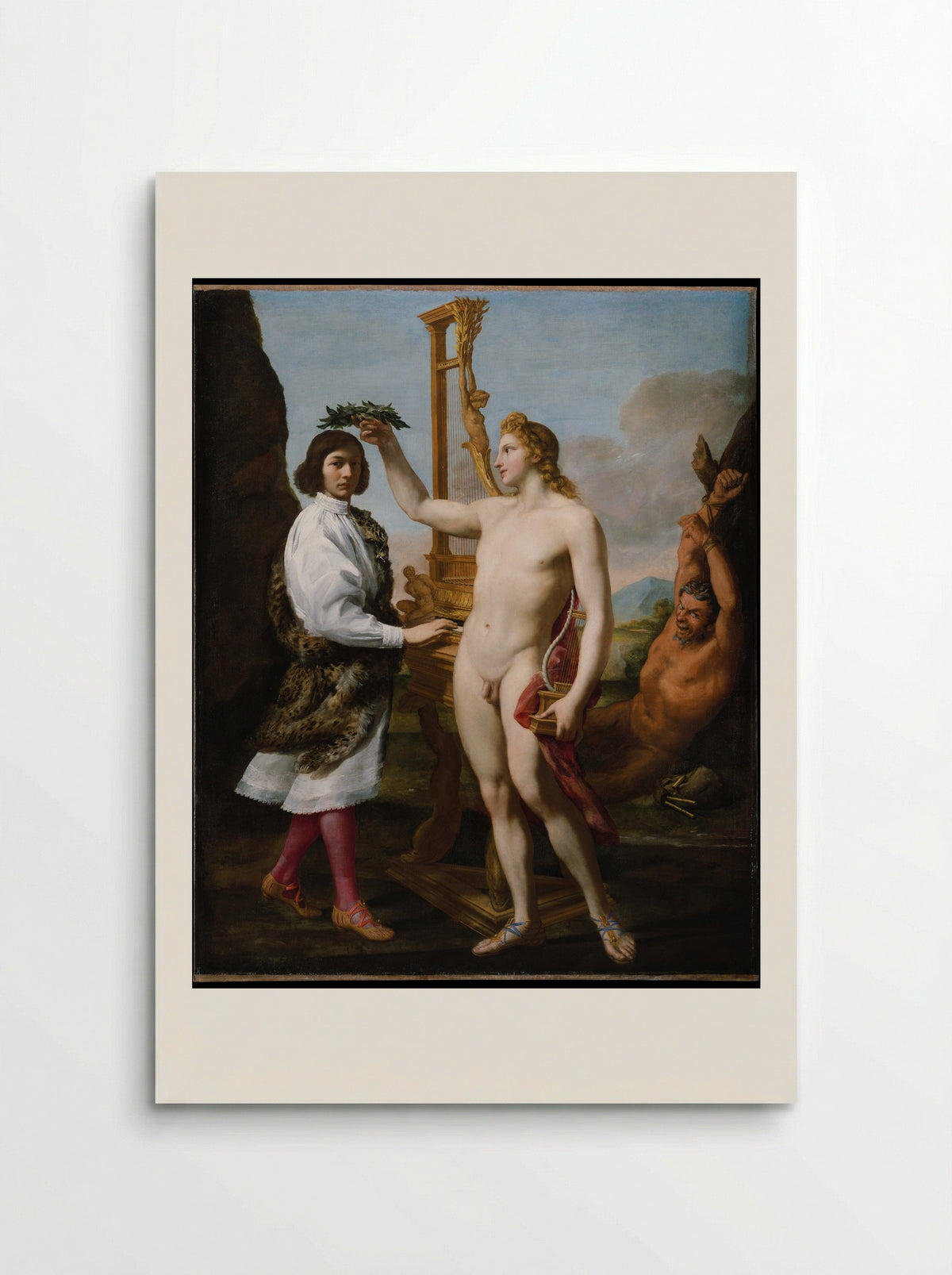 Marcantonio Pasqualini Crowned by Apollo - Andrea Sacchi - Poster