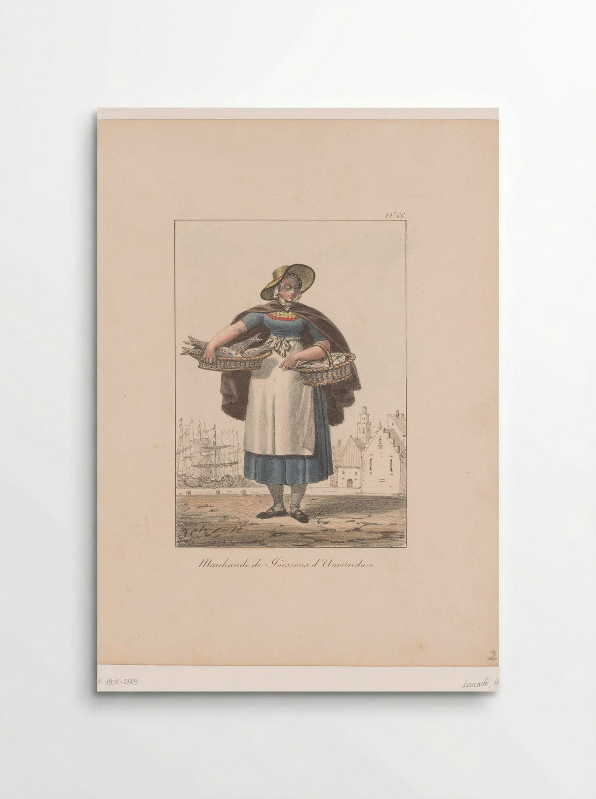 Marchande de Poissons d'Amsterdam - François Séraphin Delpech - Poster