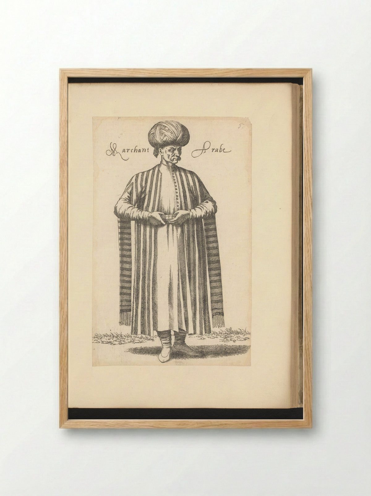 Marchant Arabe - Guillaume Rouille - Framed Print Wood