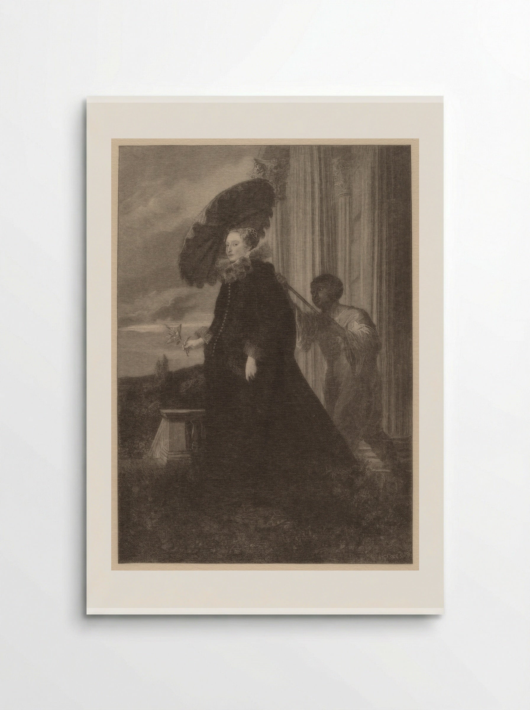 Marchesa Elena Grimaldi, Wife of Marchese Nicola Cattaneo - Timothy Cole - Poster