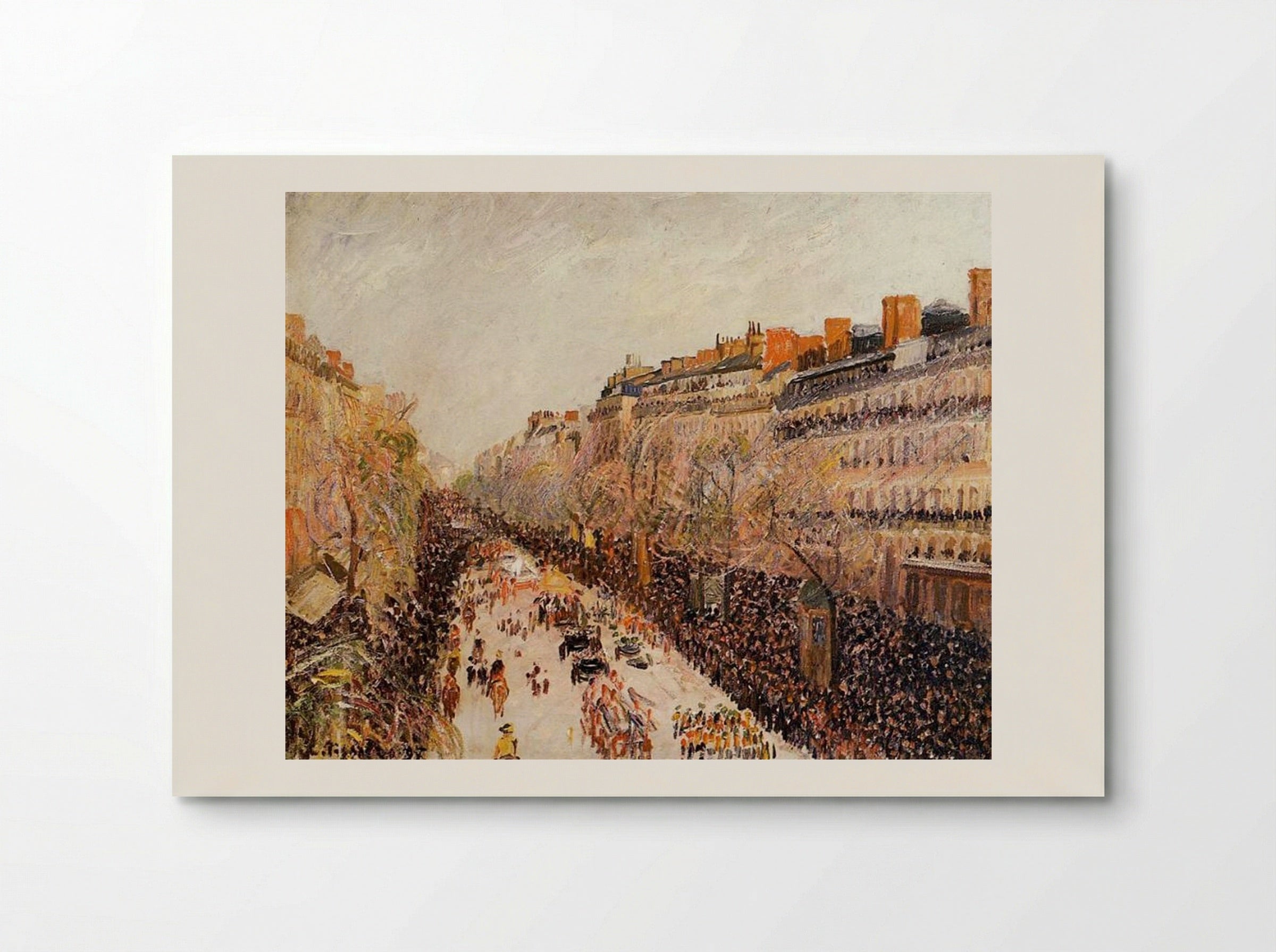 Mardi Gras on the Boulevards - Camille Pissarro - Poster