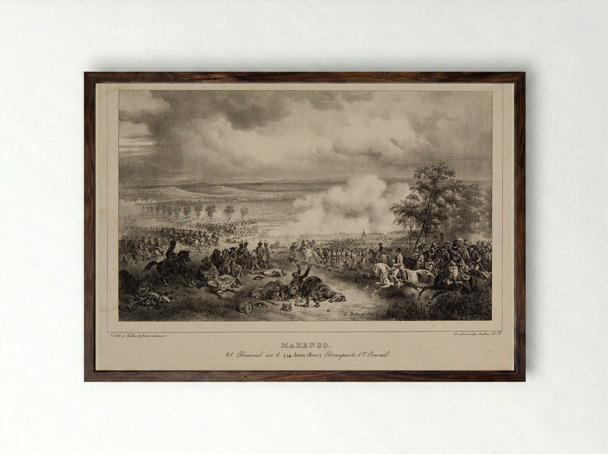 Marengo - Hippolyte Bellangé - Framed Print Dark Wood