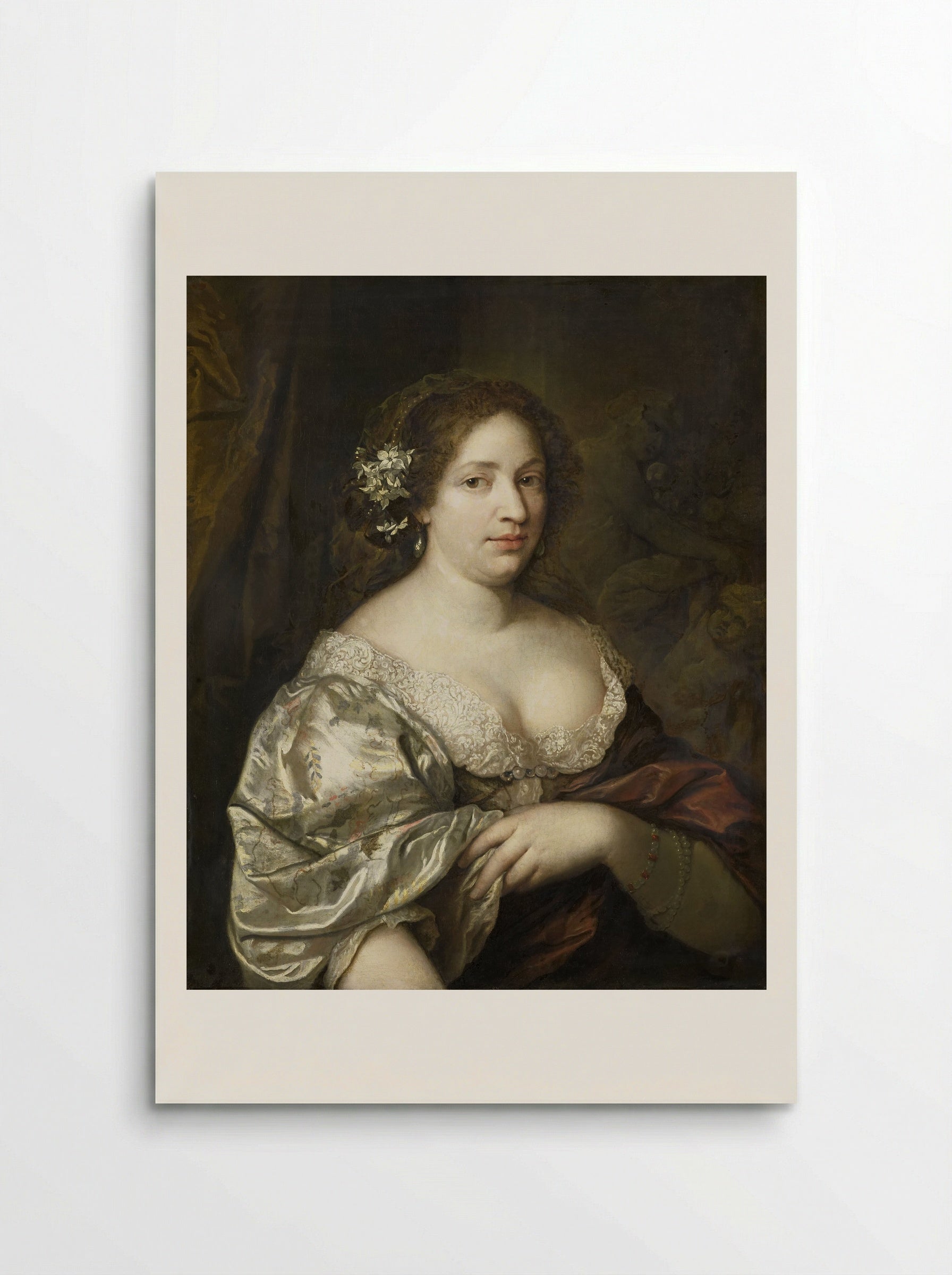Margaretha Godin, Wife of the Artist - Caspar Netscher - Poster