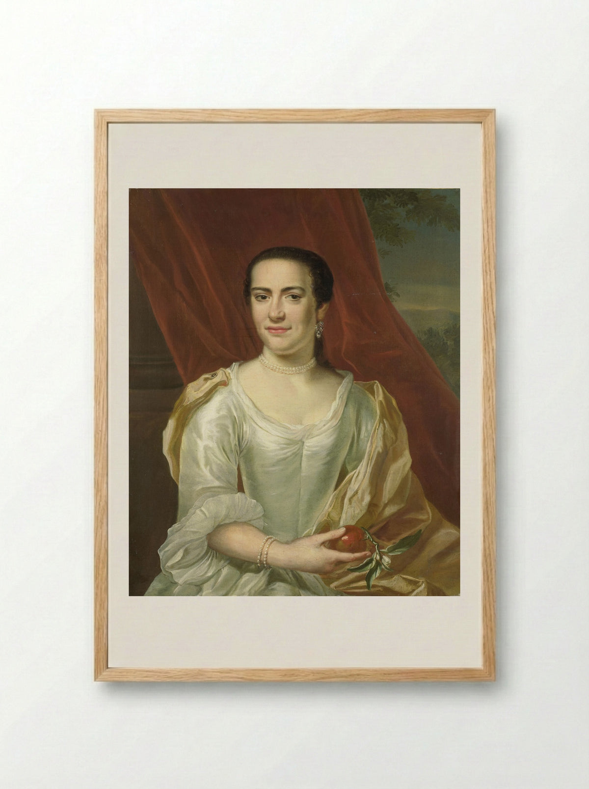 Margaretha Leuveling (1738-1783) - Herman Frederik van Hengel - Framed Print Wood
