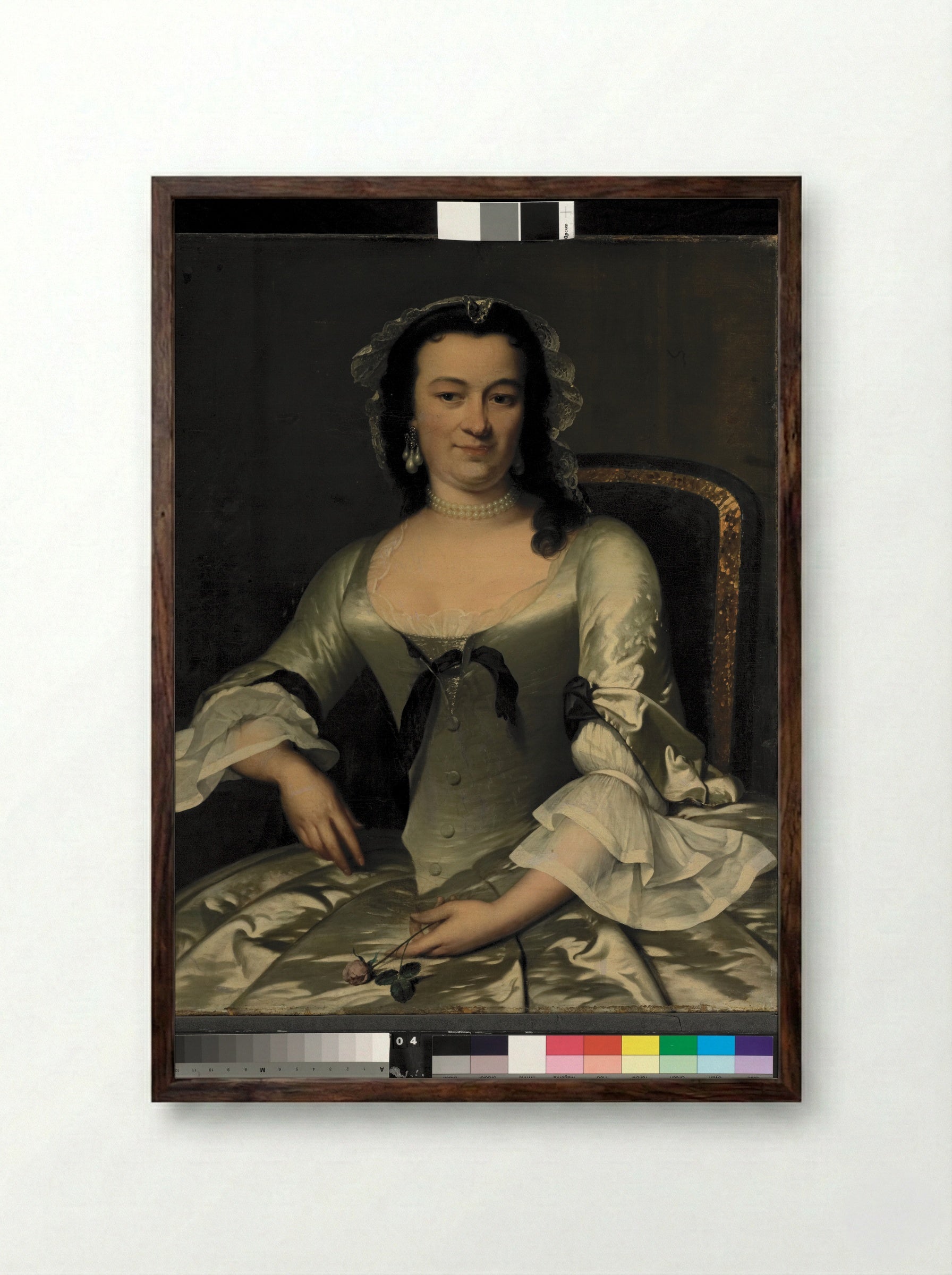 Maria Henriëtte van de Pol - Frans van der Mijn - Framed Print Dark Wood