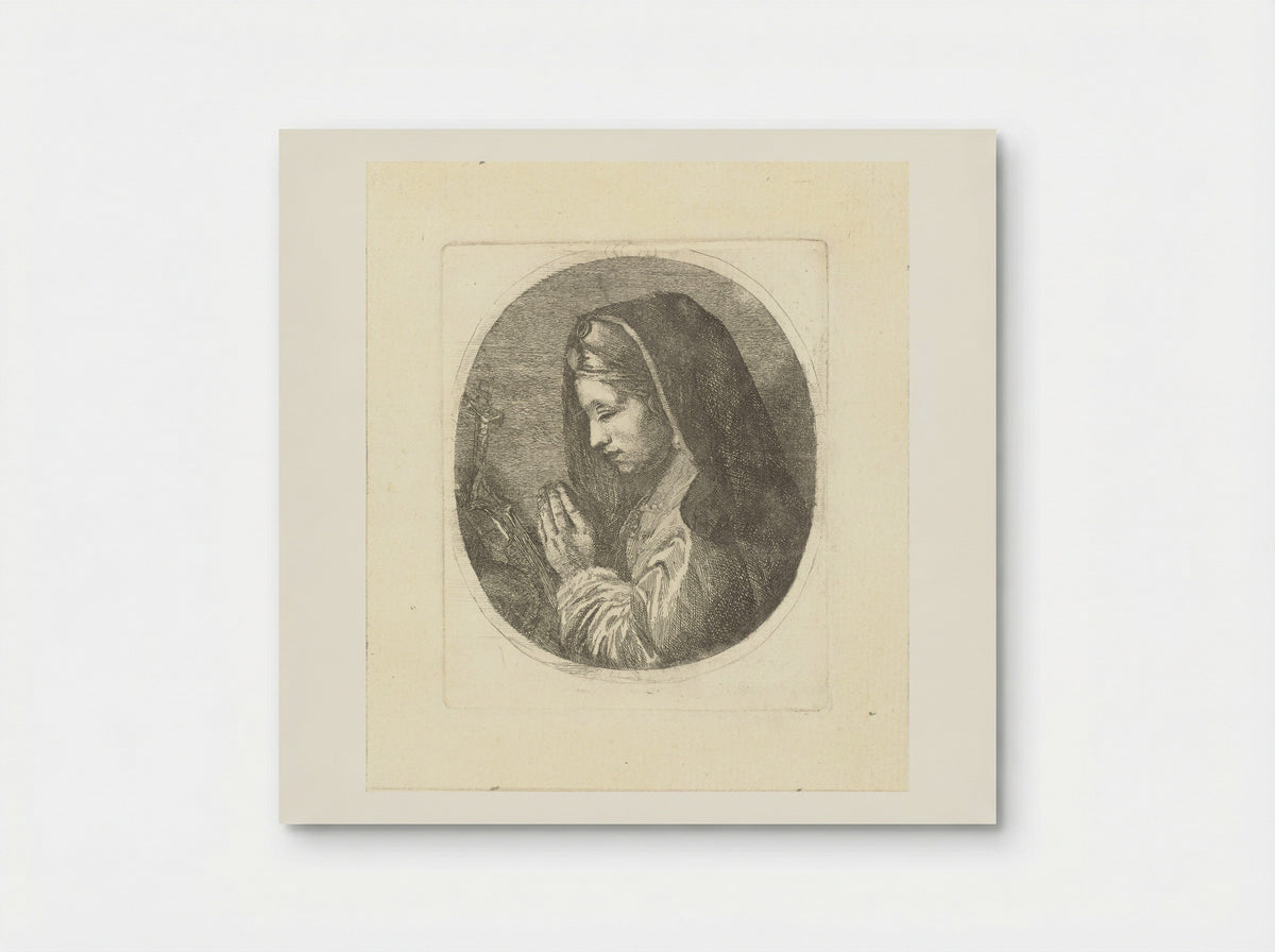Maria Magdalena in gebed - Louis Bernard Coclers - Poster