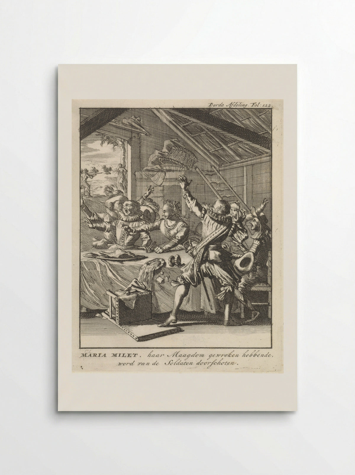 Maria Milet takes revenge on the soldiers, 1579 - Jan Claesz ten Hoorn - Poster