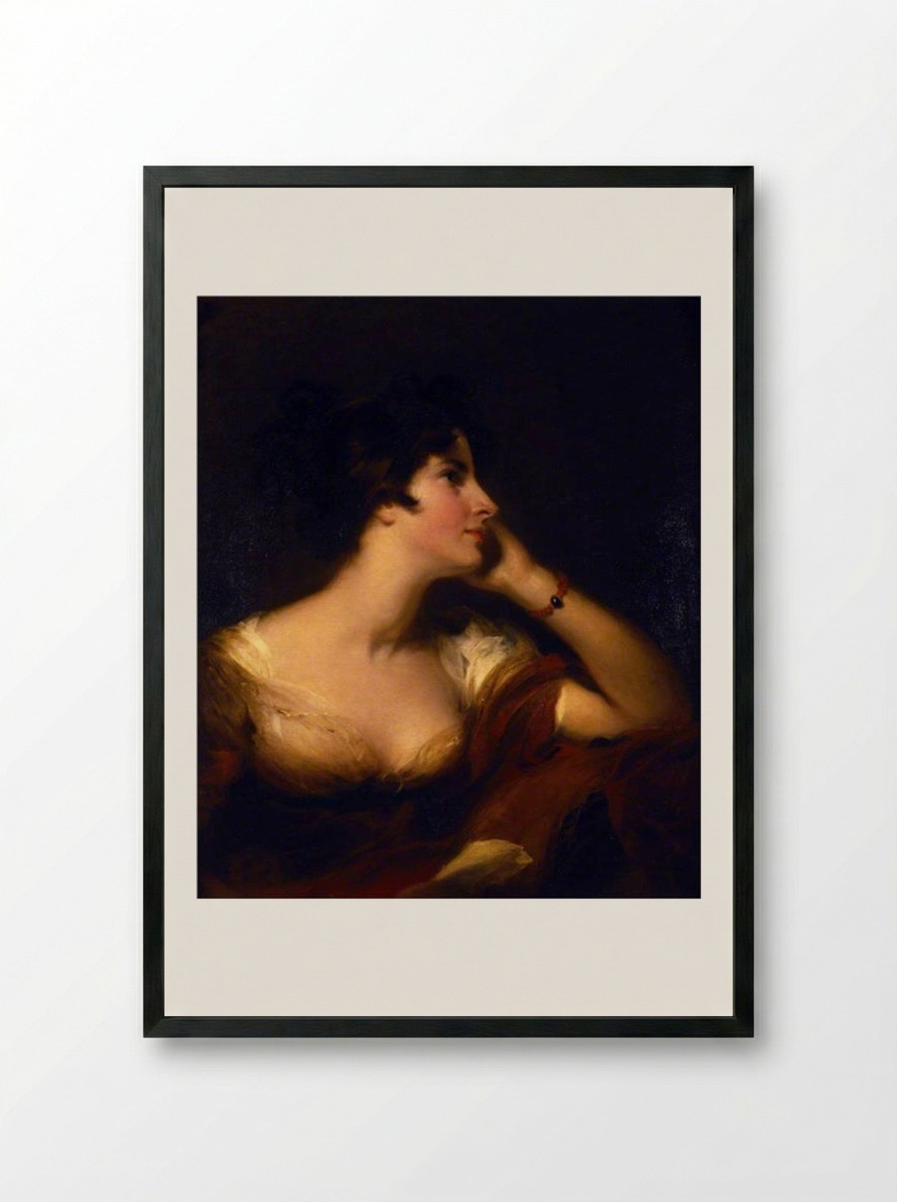 Maria Woodley - Sir Thomas Lawrence - Framed Print Black
